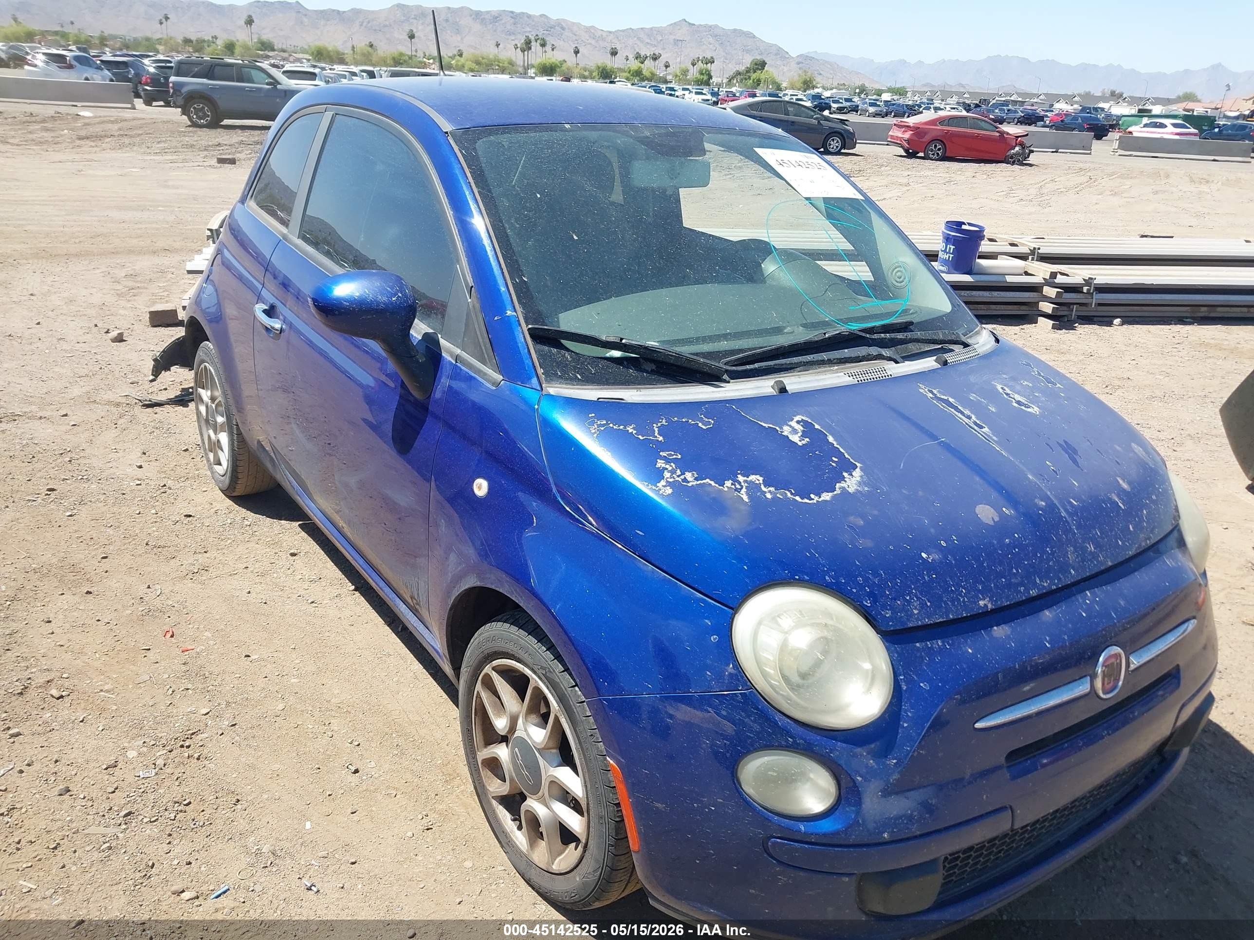 2012 FIAT 500 Pop, VIN 3C3CFFAR1CT104584 — Normal wear
