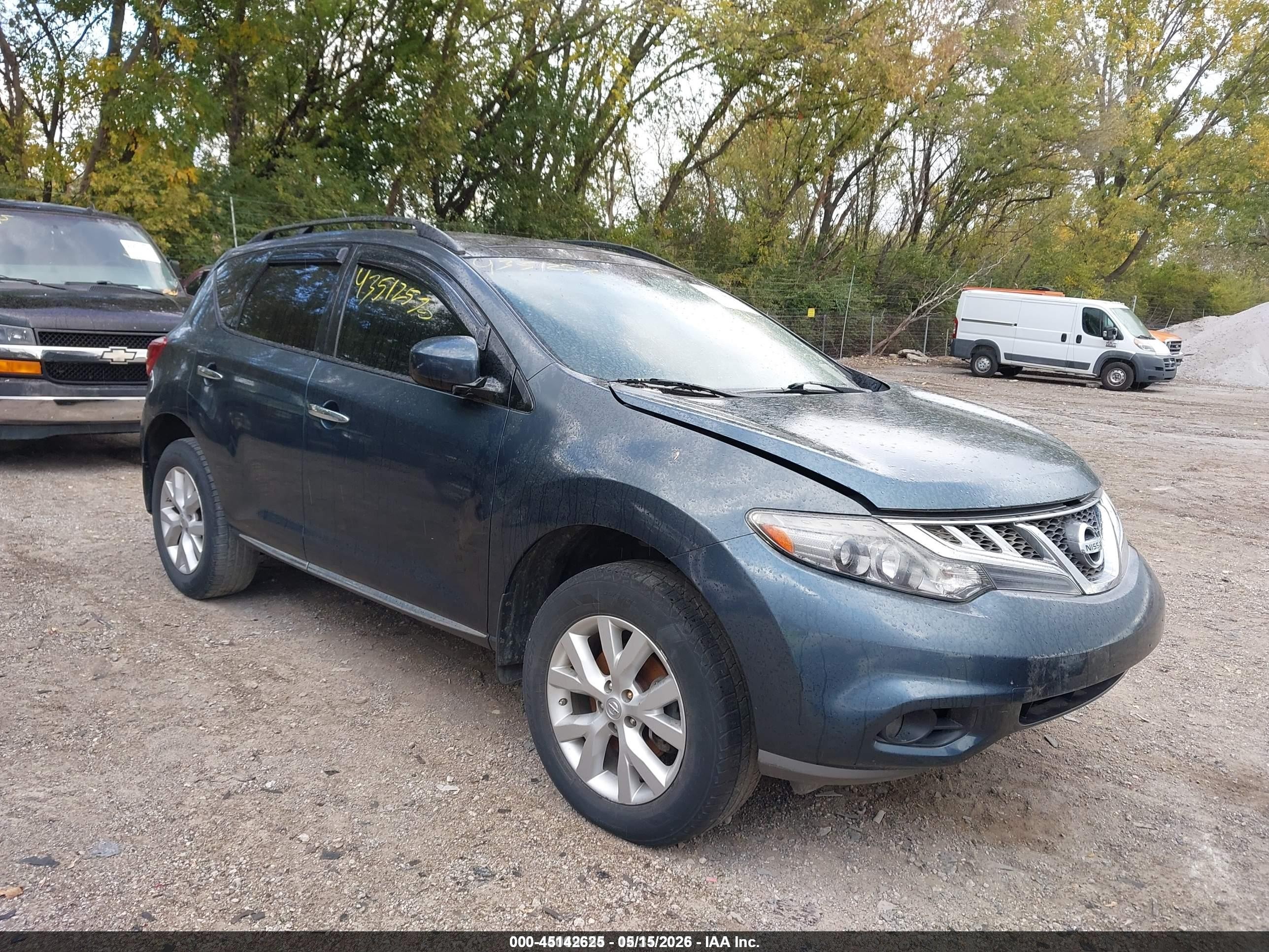 2014 Nissan Murano S, VIN JN8AZ1MW9EW528904 — Rear end