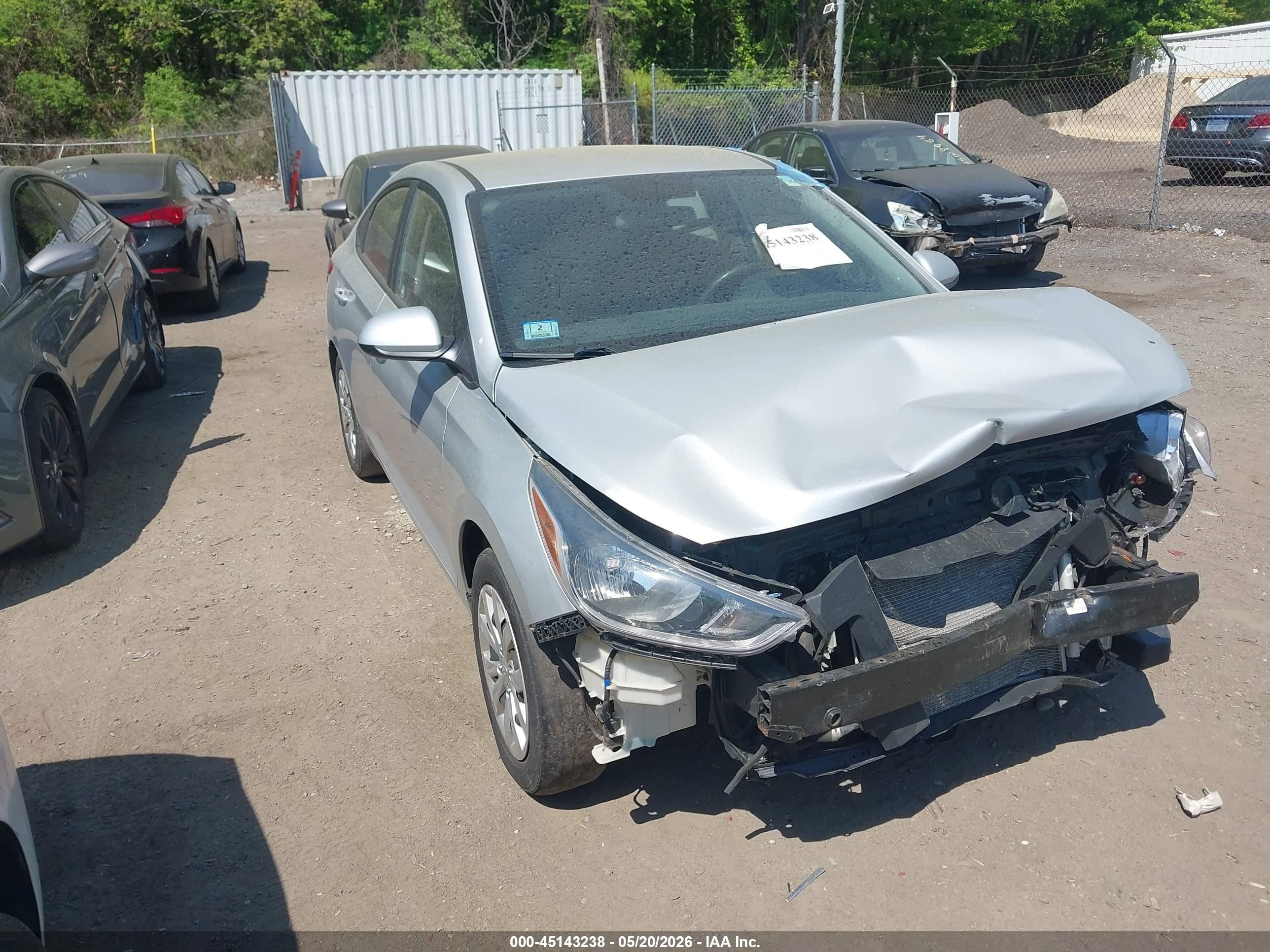 2021 Hyundai Accent SE, VIN 3KPC24A6XME129636 — Front end