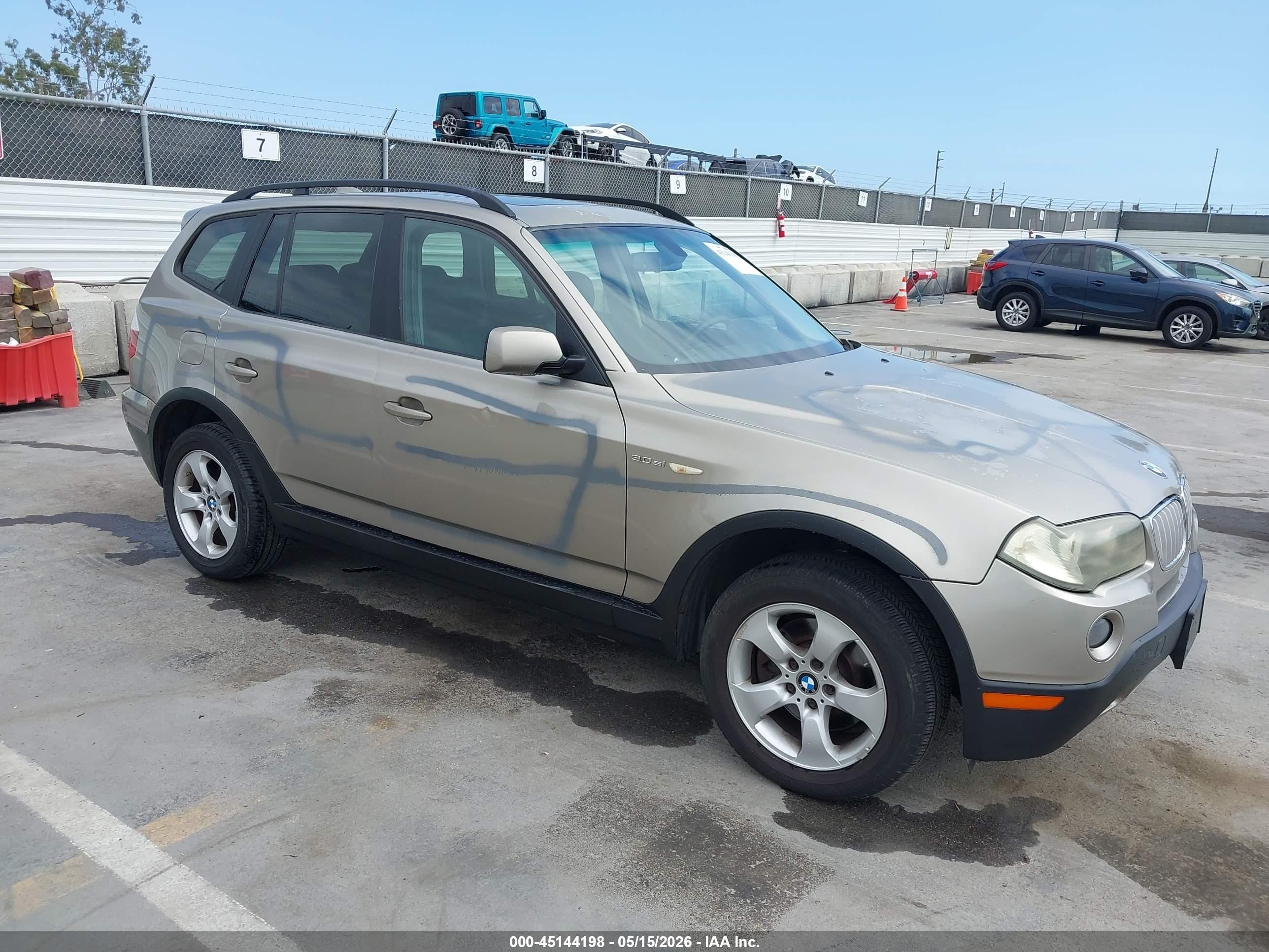 2007 BMW X3 3.0si, VIN WBXPC93437WF12535 — Vandalism