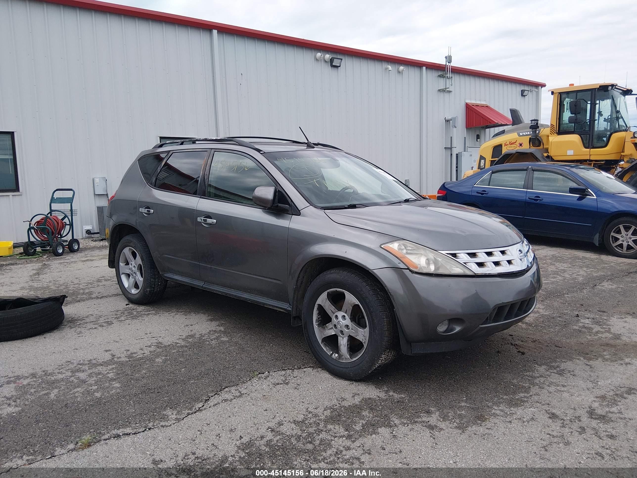 2005 Nissan Murano SE, VIN JN8AZ08T25W307767 — Front end