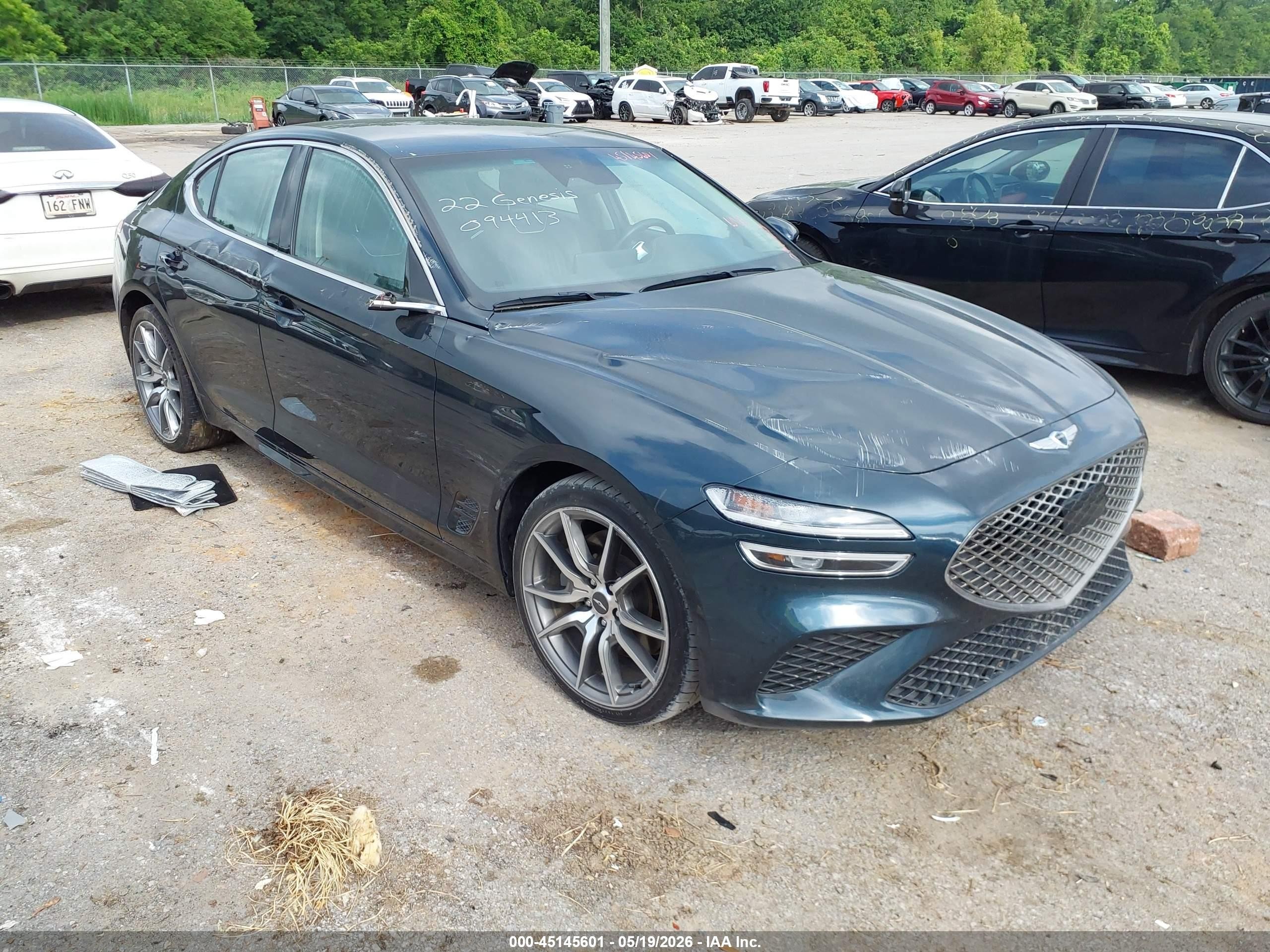 2022 Genesis G70 3.3T, VIN KMTG54TE9NU094413 — All over