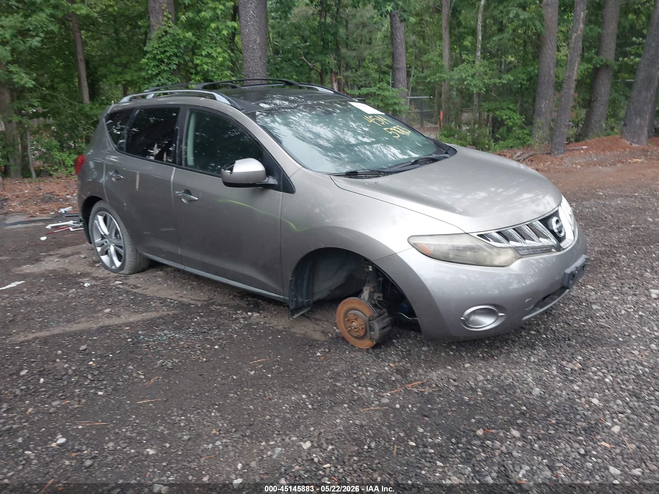 2009 Nissan Murano LE, VIN JN8AZ18W59W159748 — Repossession