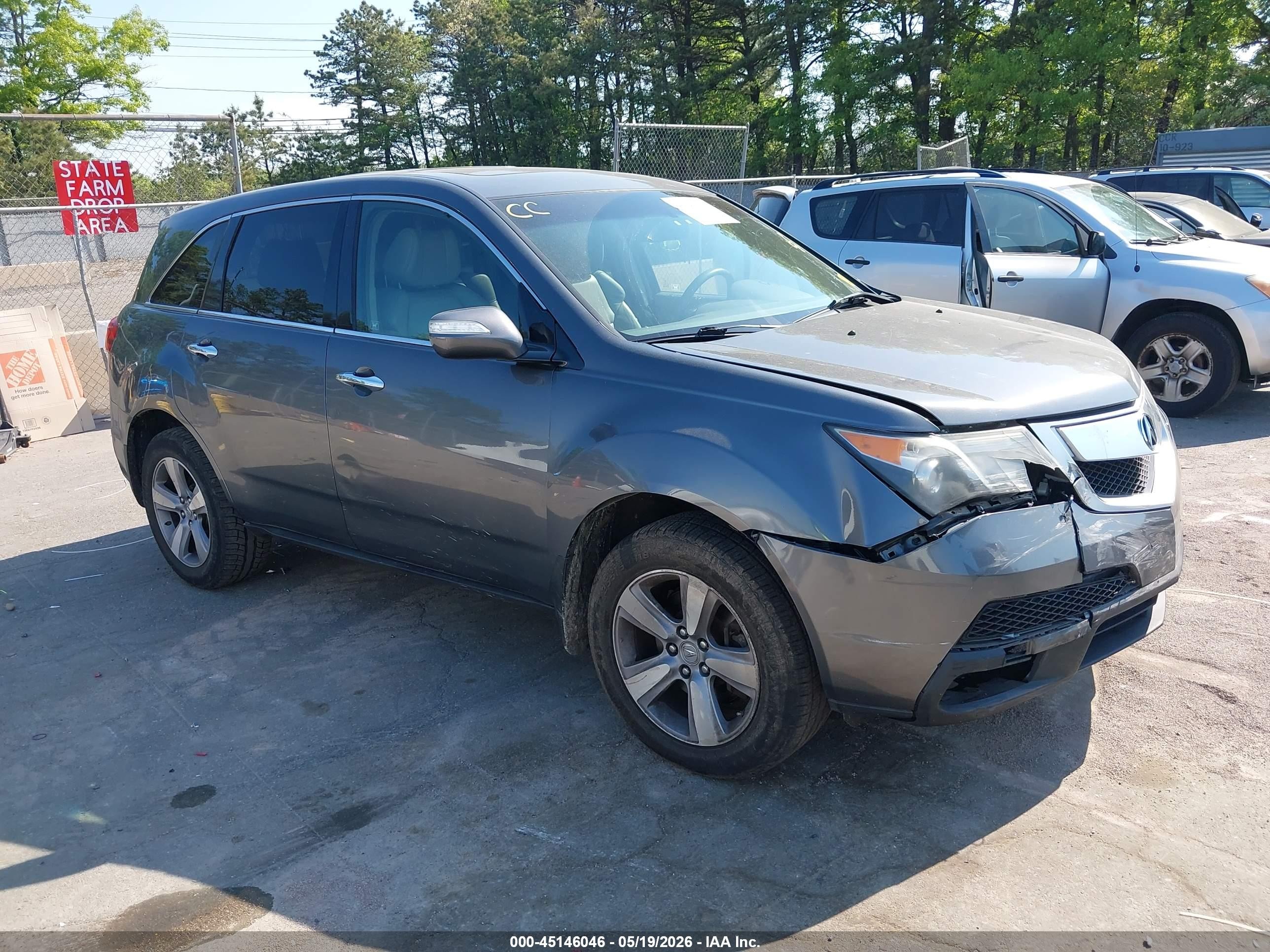 2012 Acura MDX, VIN 2HNYD2H25CH512274 — Front end