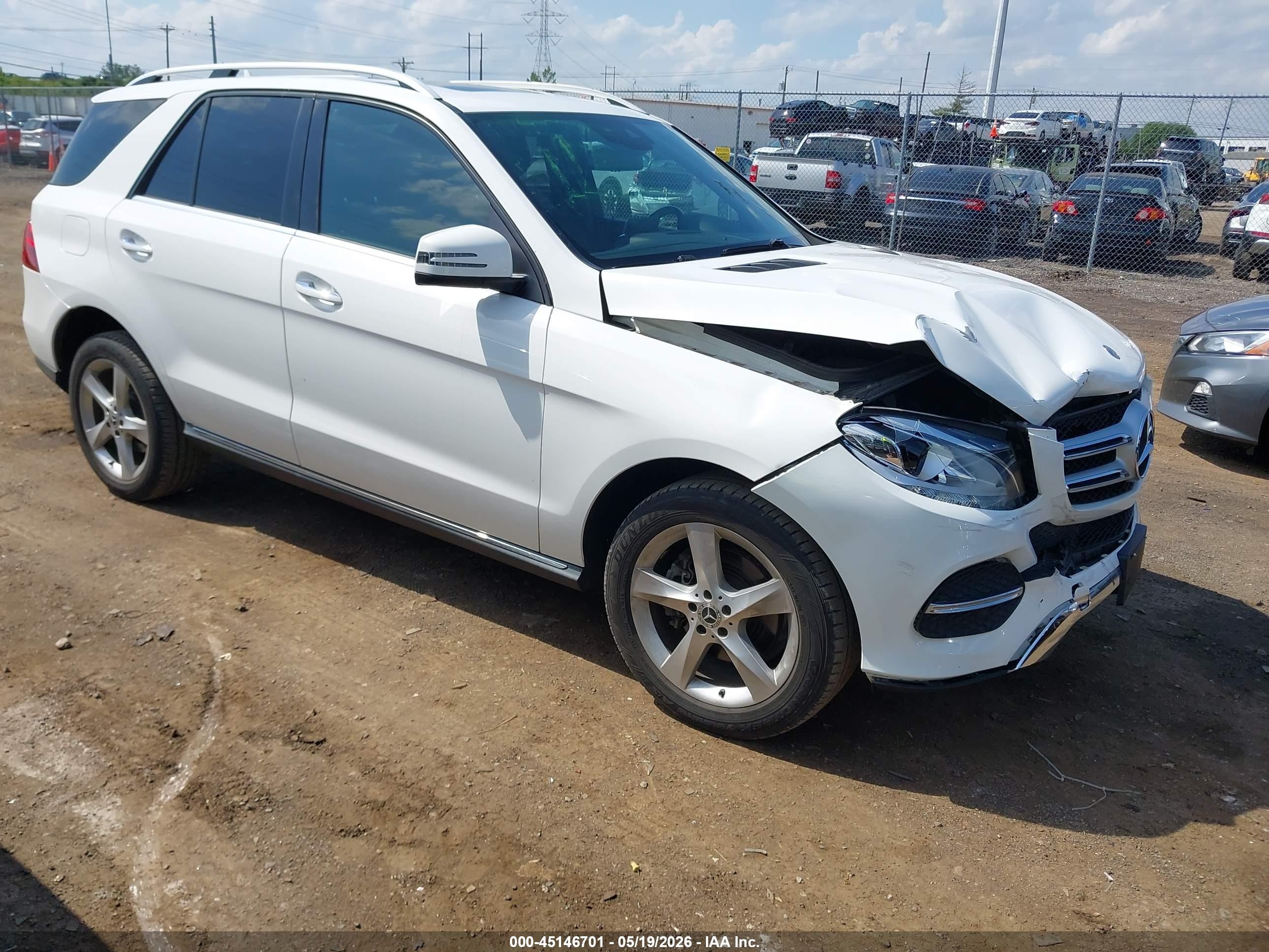 2018 Mercedes-Benz GLE 350, VIN 4JGDA5HB1JB108369 — Front end