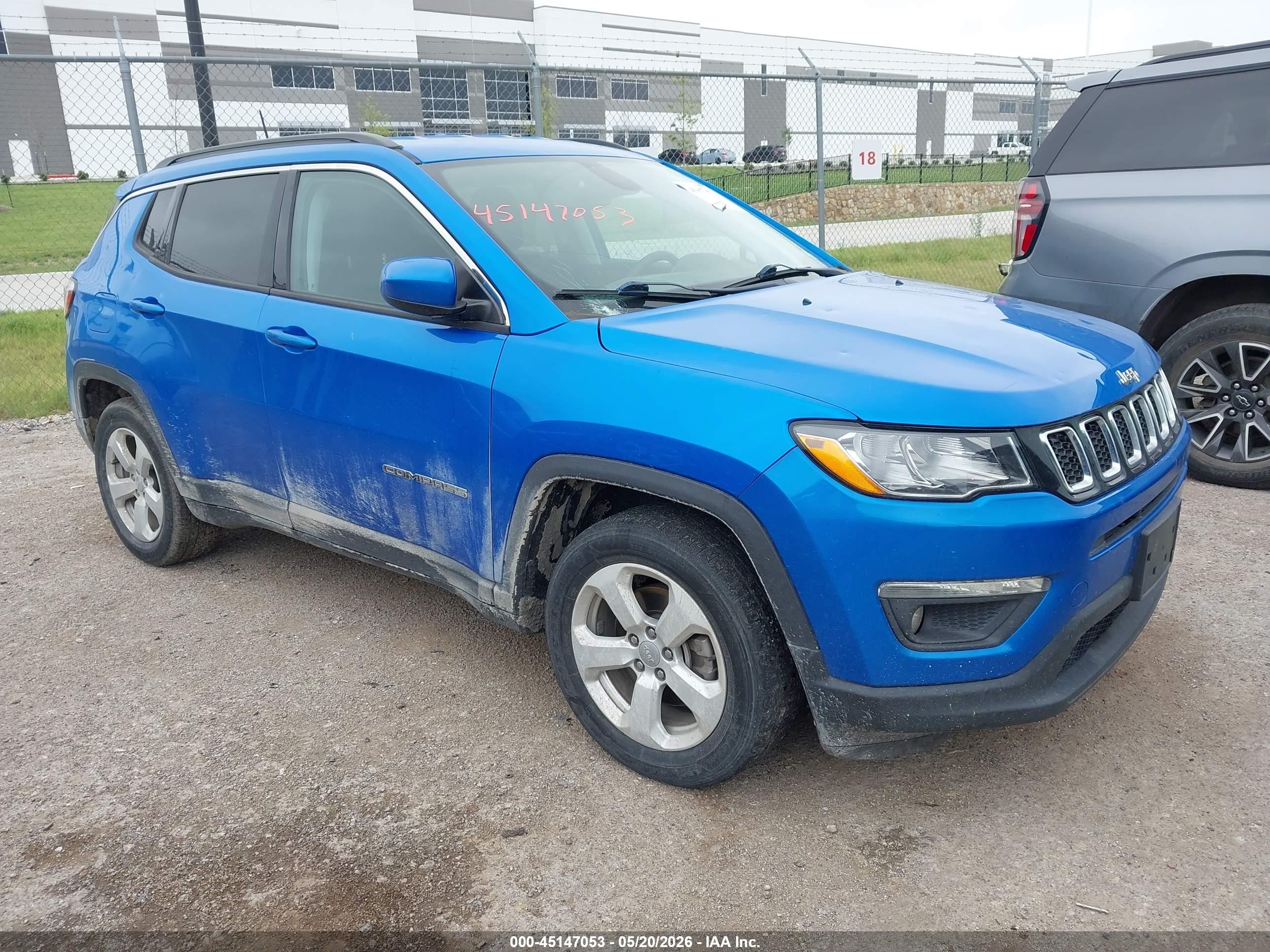 2021 Jeep Compass Latitude, VIN 3C4NJCBB7MT581010 — Hail