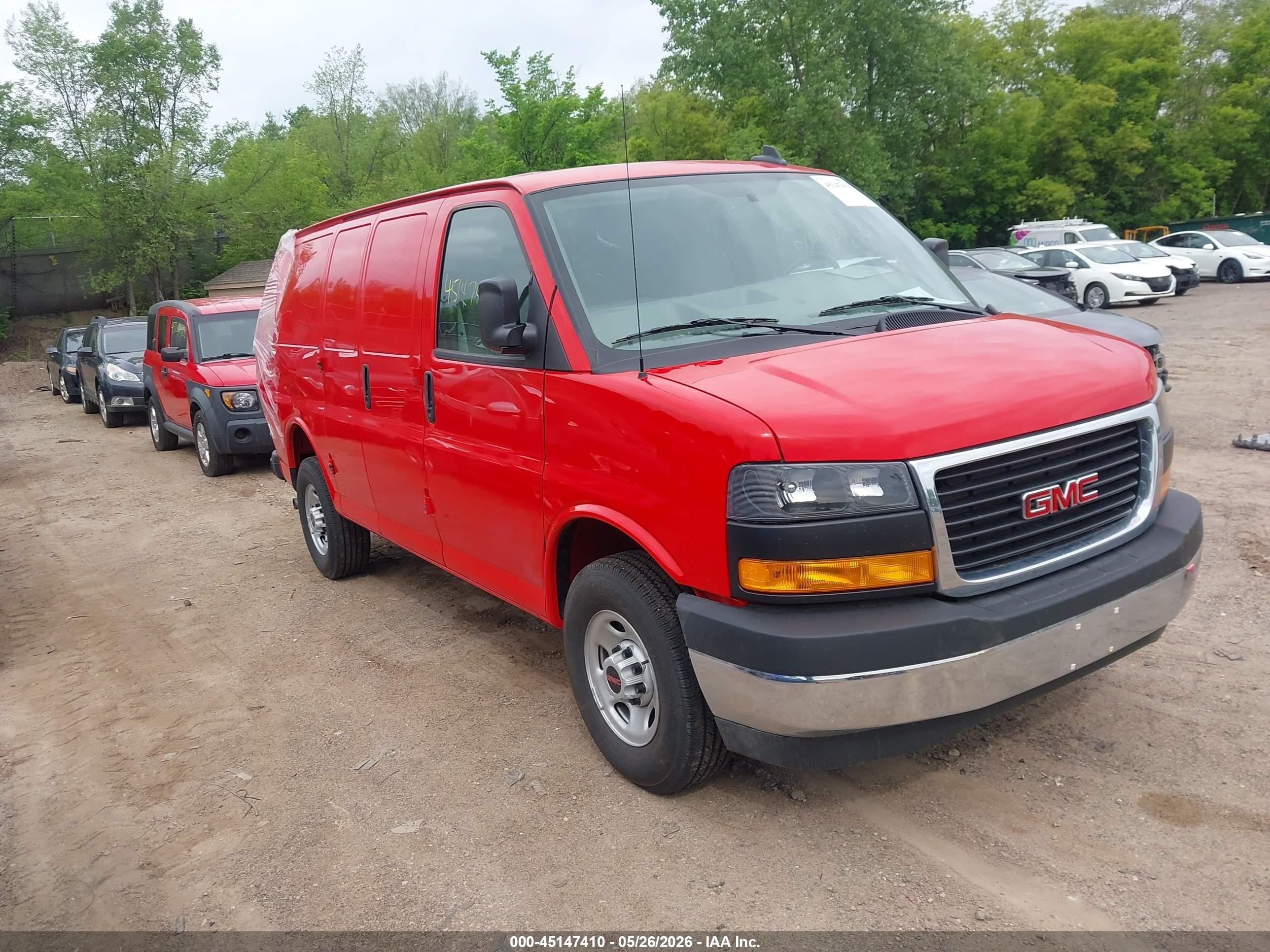 2025 GMC Savana Cargo, VIN 1GTW7AFP1S1261764 — Rear end