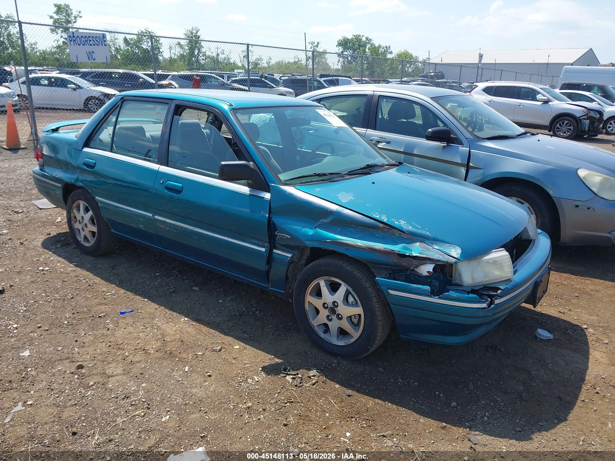 1995 Mercury Tracer, VIN 3MASM10J4SR655969 — All over