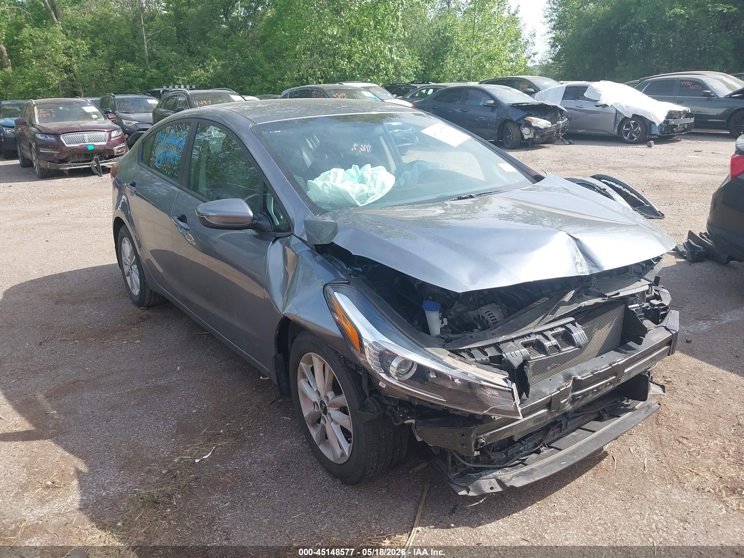 2017 Kia Forte LX, VIN 3KPFL4A72HE091778 — Front end