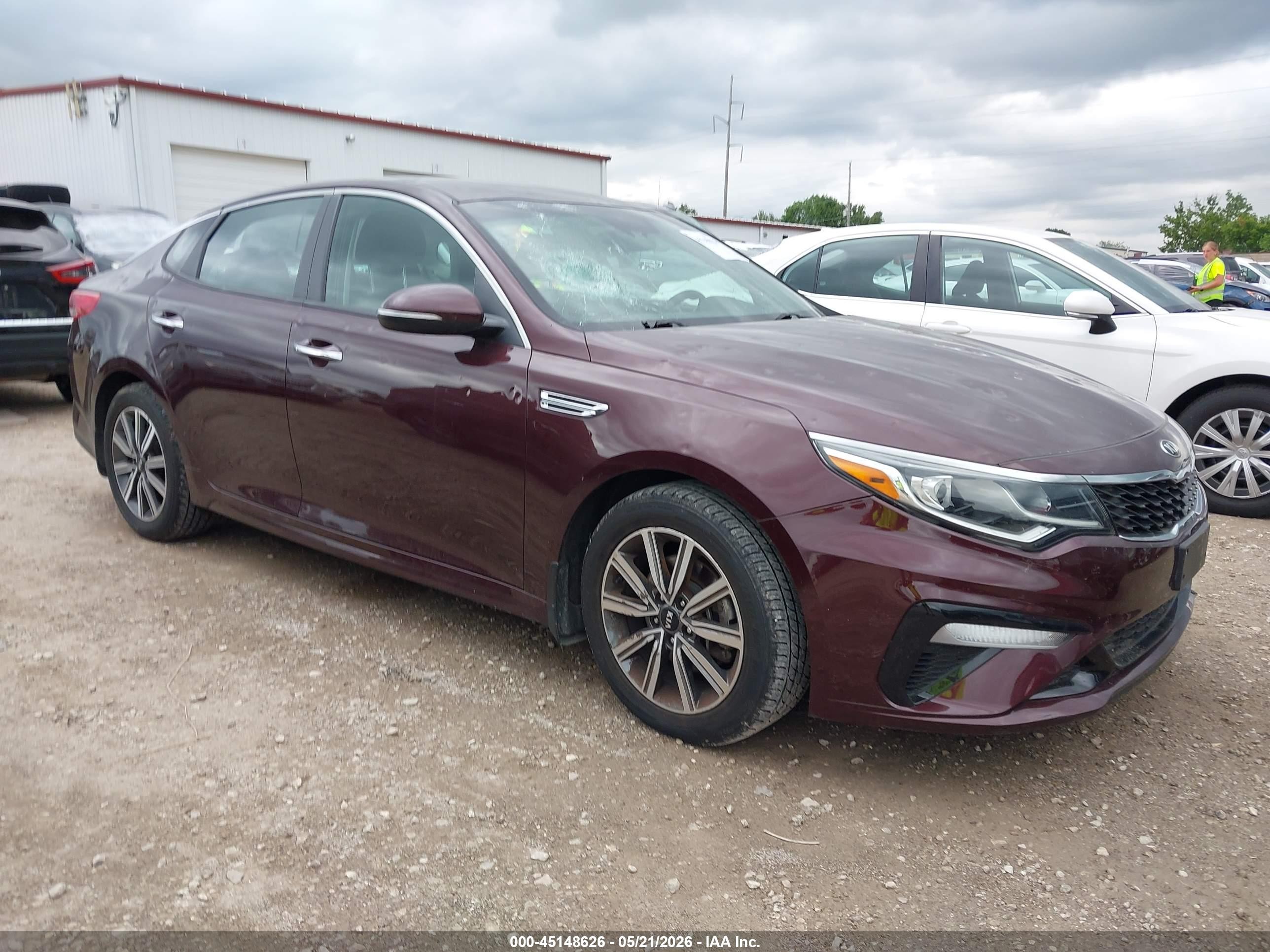 2019 Kia Optima S, VIN 5XXGT4L38KG370570 — Hail