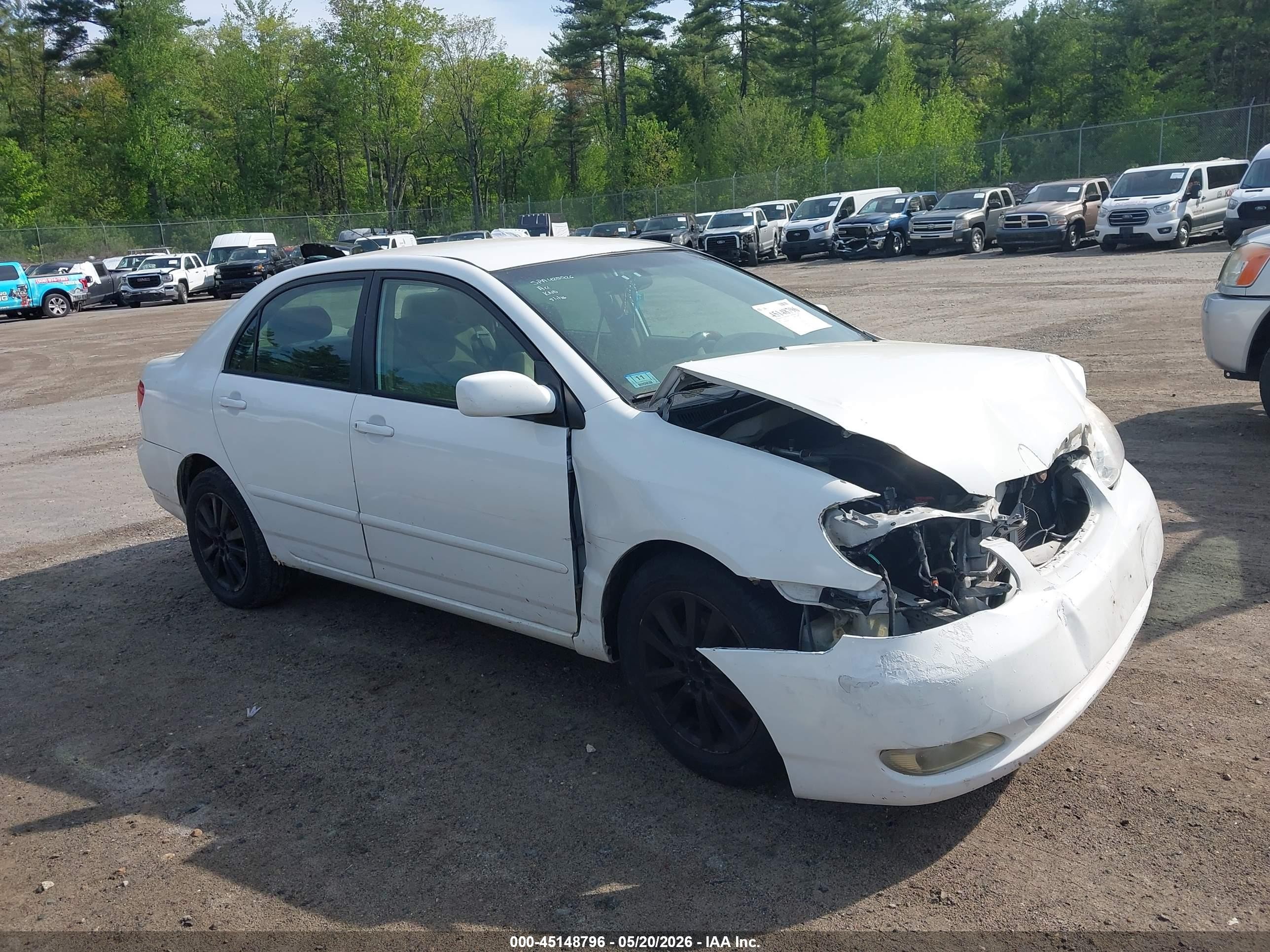 2005 Toyota Corolla LE, VIN 2T1BR32E85C466331 — Front end