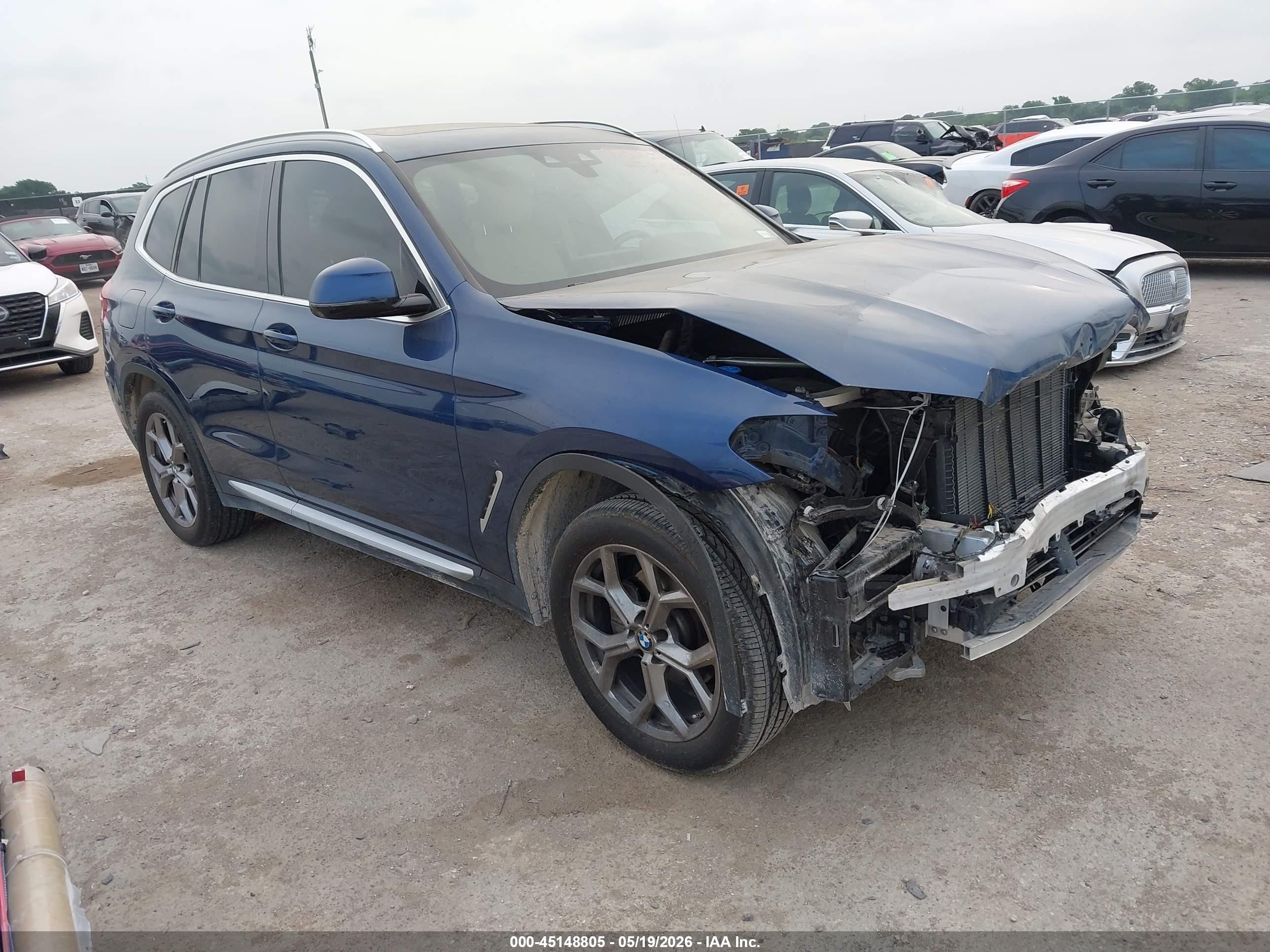 2021 BMW X3 sDrive30i, VIN 5UXTY3C03M9H85068 — Auction photo