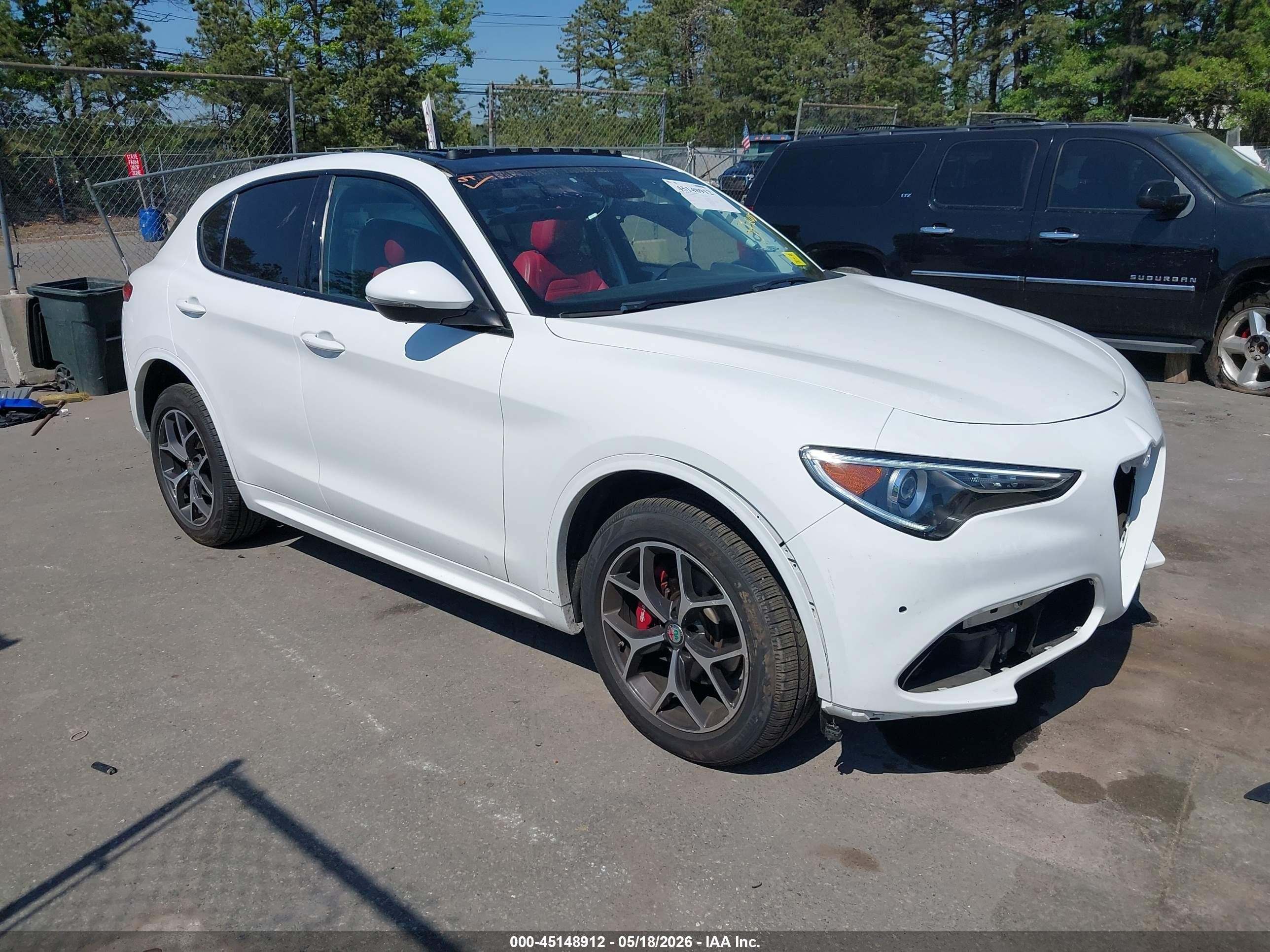 2020 Alfa Romeo Stelvio Ti Sport, VIN ZASPAKBN1L7C83656 — Крыша