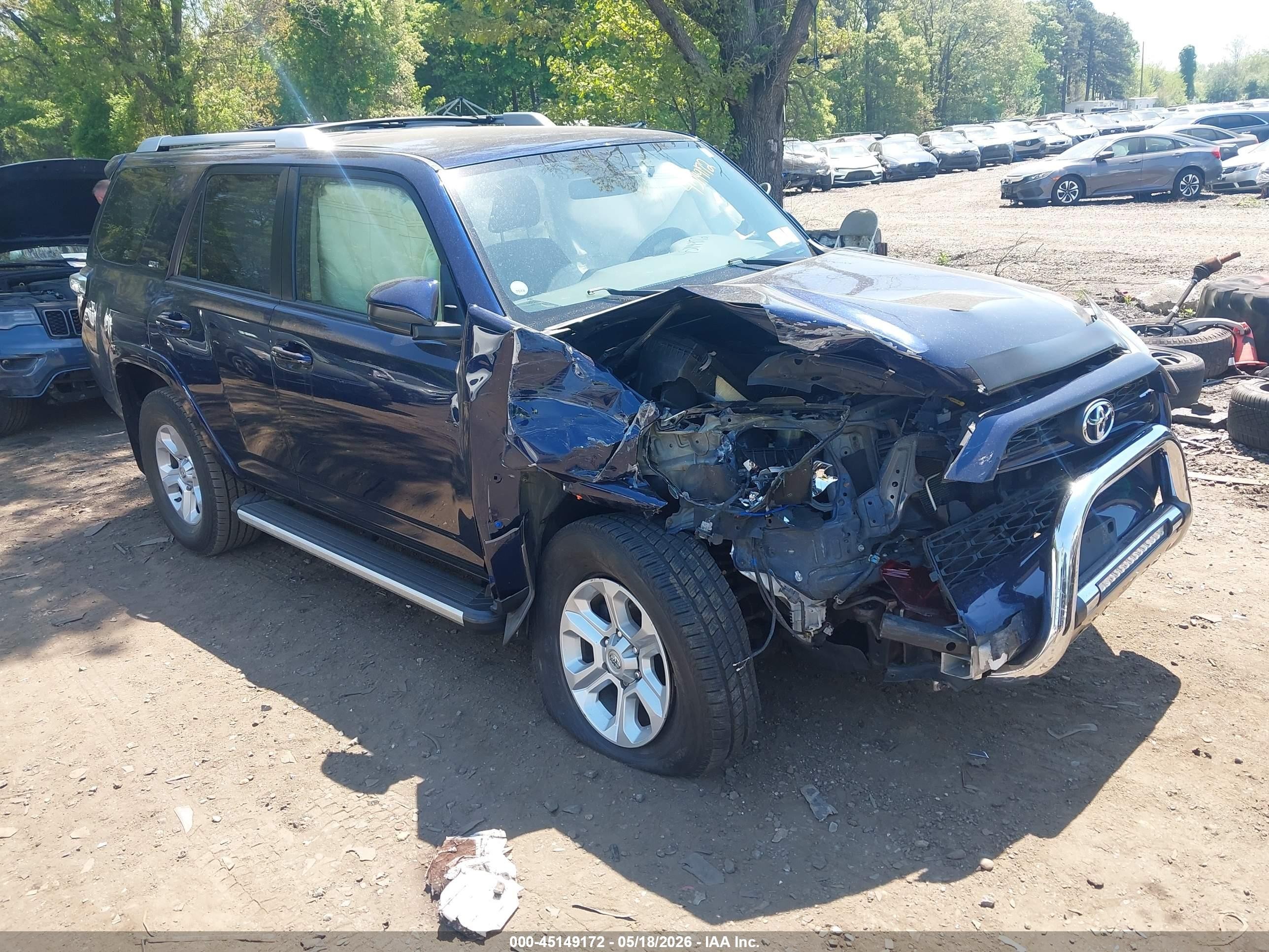 2018 Toyota 4Runner Limited, VIN JTEBU5JRXJ5536865 — Front end