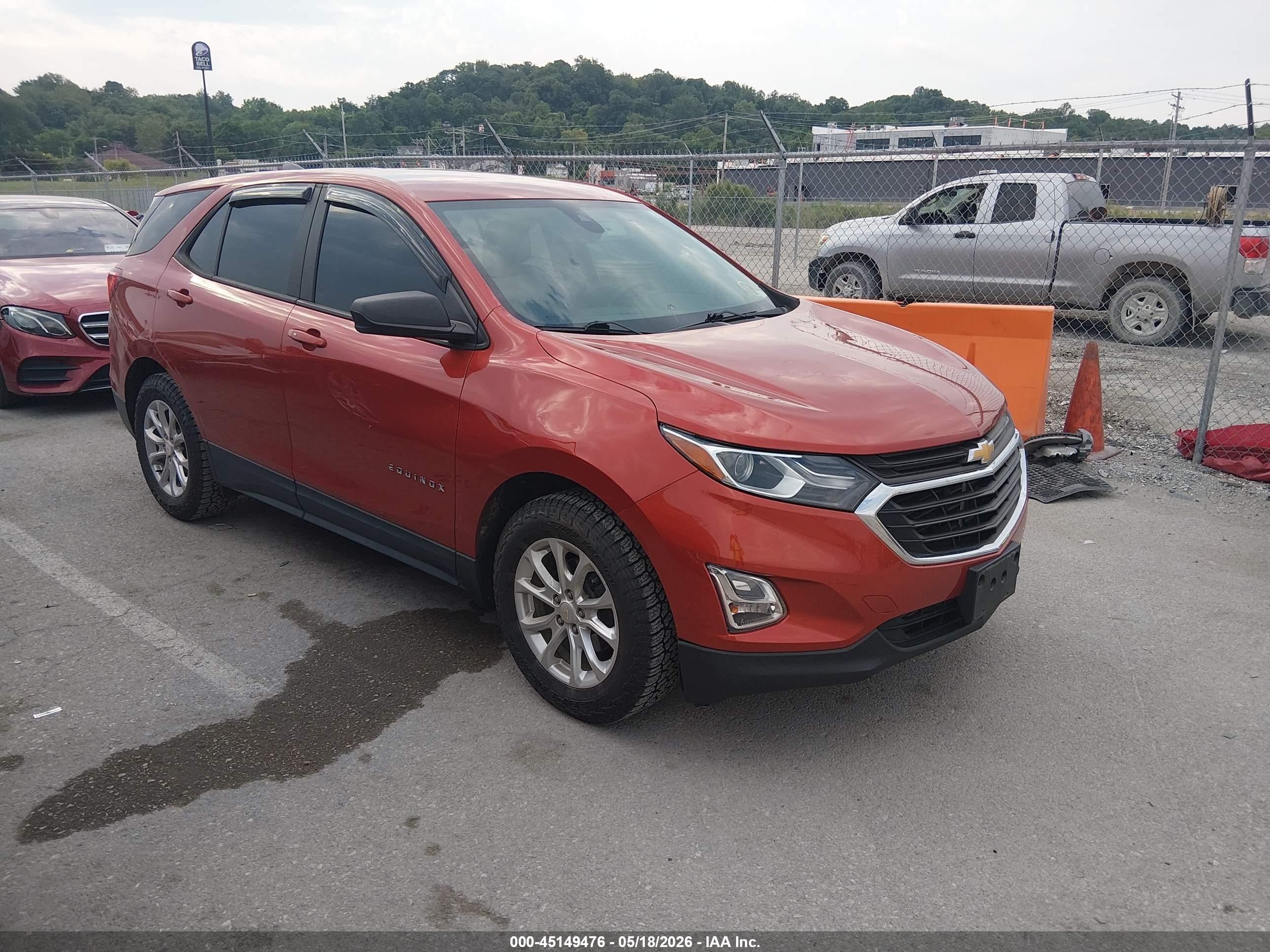 2020 Chevrolet Equinox LS, VIN 2GNAXHEV2L6263192 — Hail