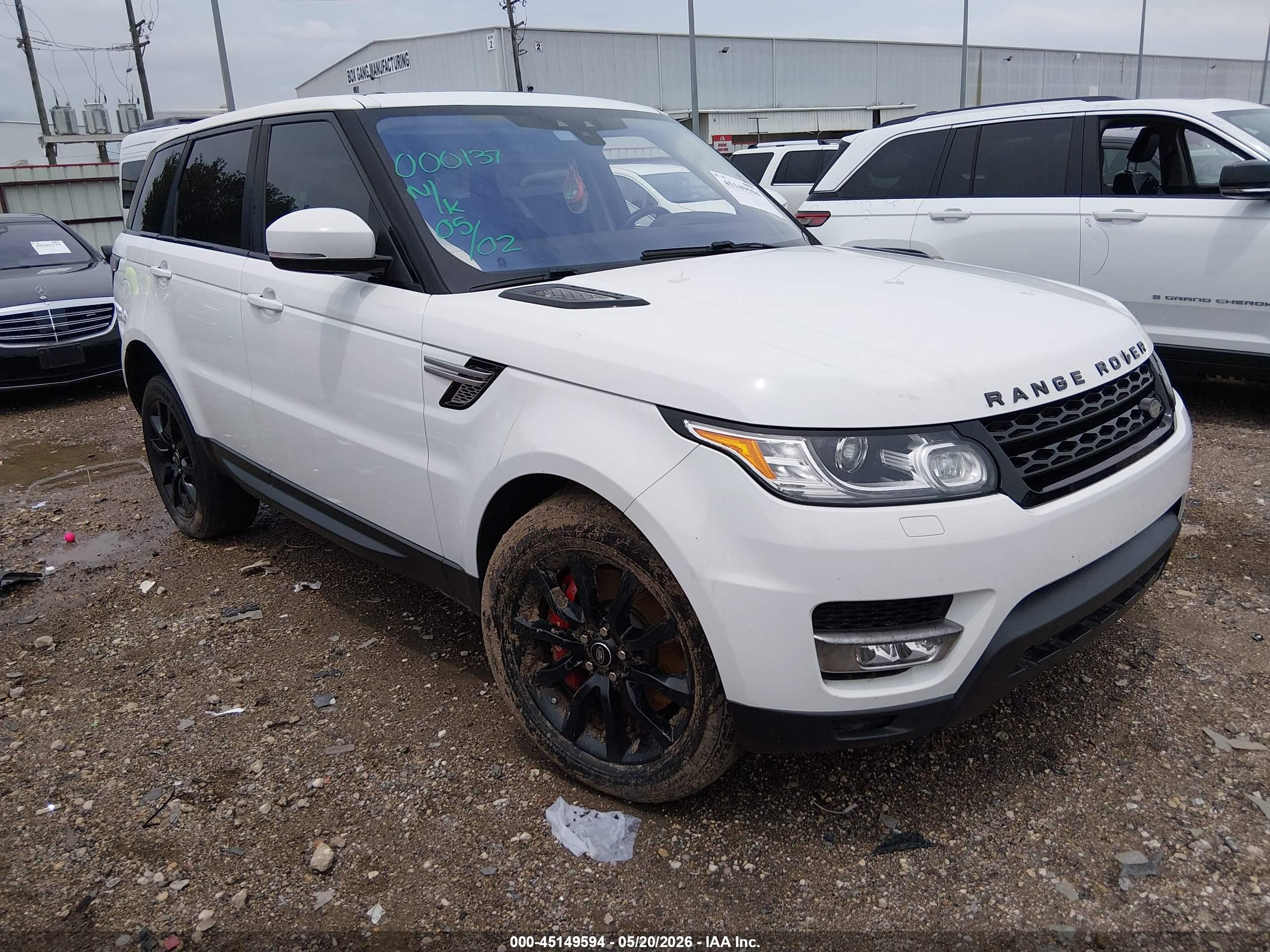 2017 Land Rover Range Rover Sport, VIN SALWR2FE7HA140169 — Water / flood