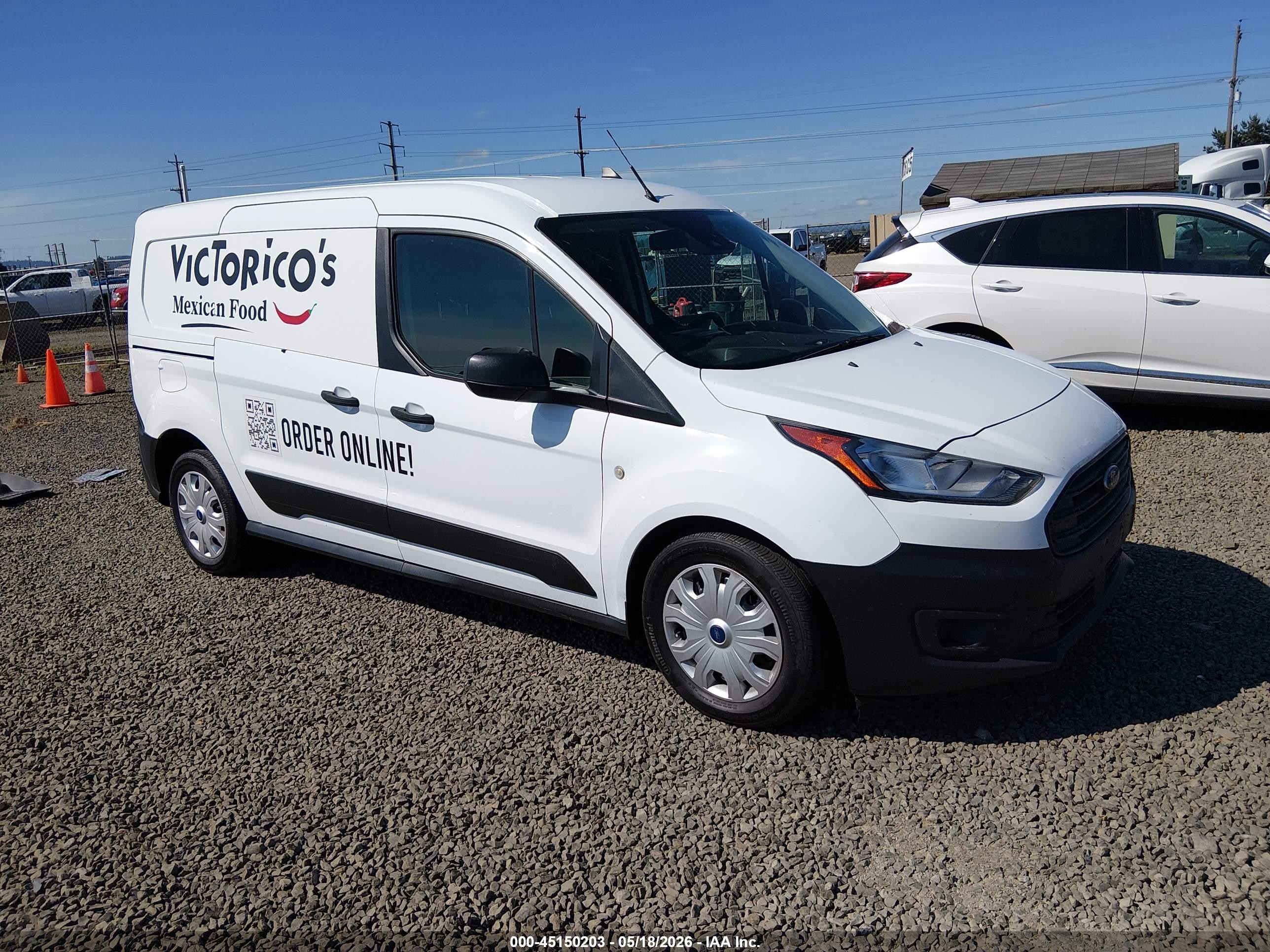 2022 Ford Transit Connect XL, VIN NM0LS7S28N1540046 — Rear end