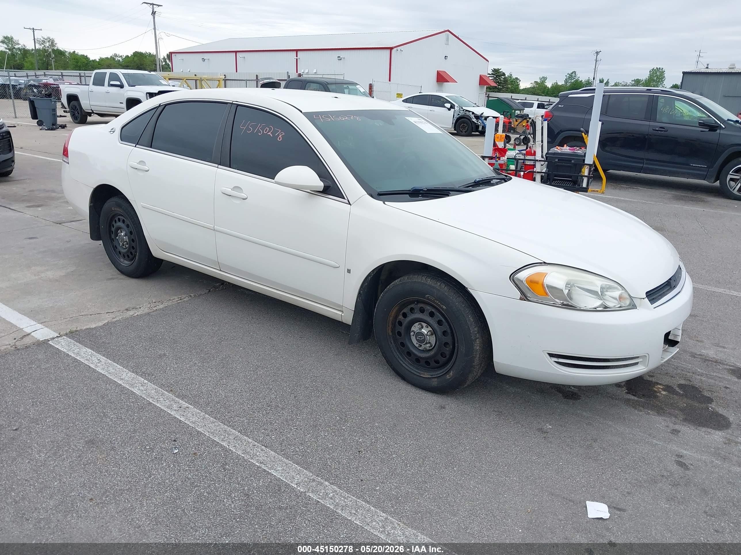 2008 Chevrolet Impala Police Unmarked Police, VIN 2G1WS553681368664 — Front end