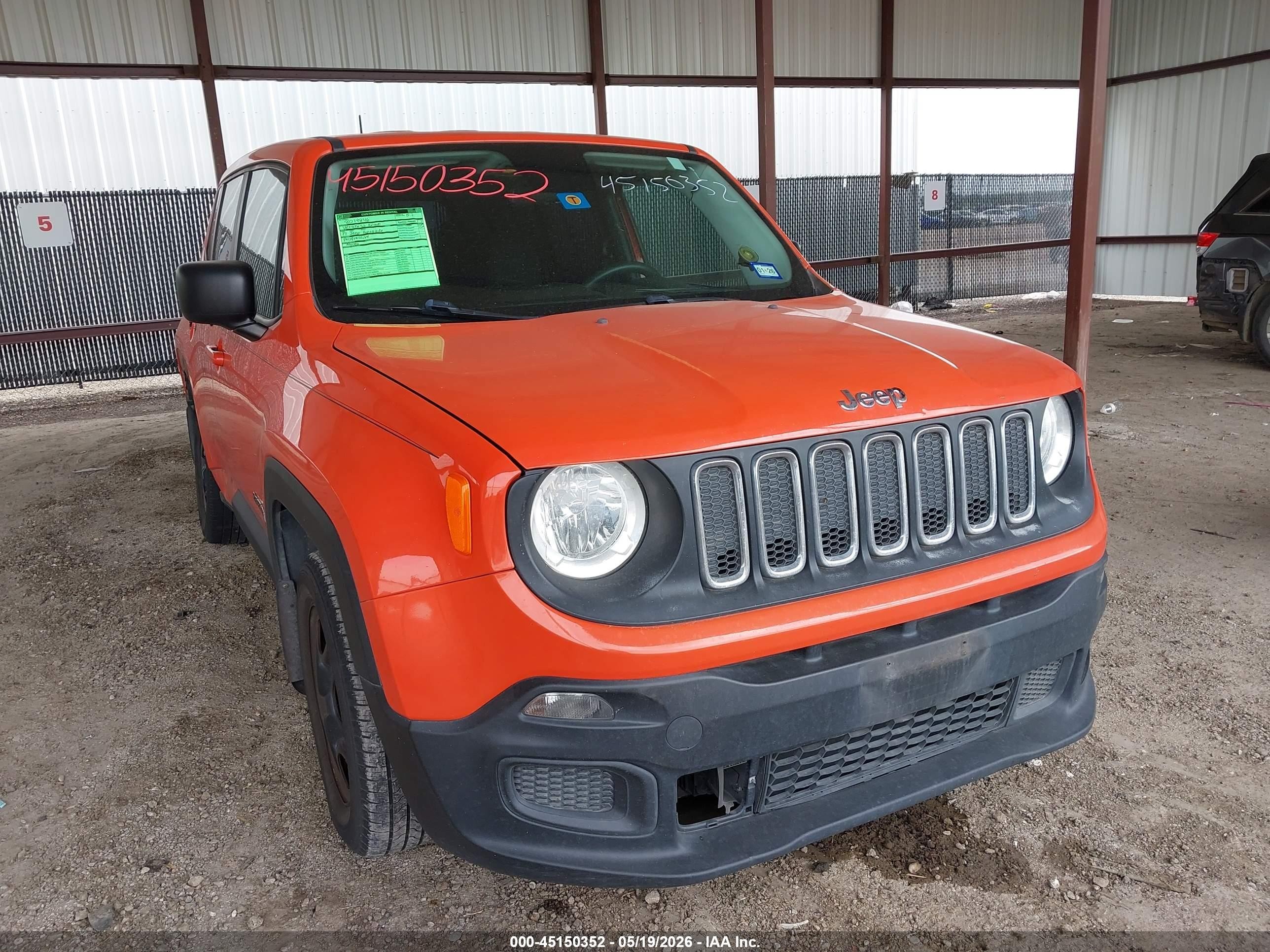 2017 Jeep Renegade Sport, VIN ZACCJAAB1HPG12407 — Side