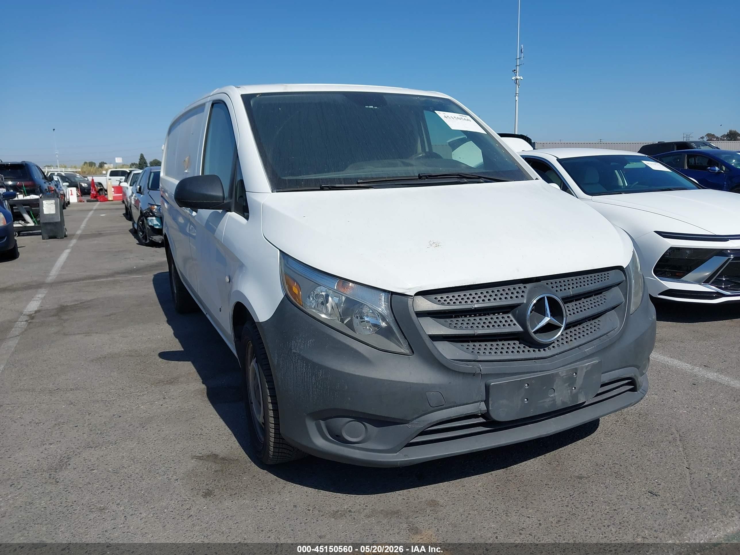 2016 Mercedes-Benz Metris Cargo, VIN WD3PG2EA6G3160359 — Rear end