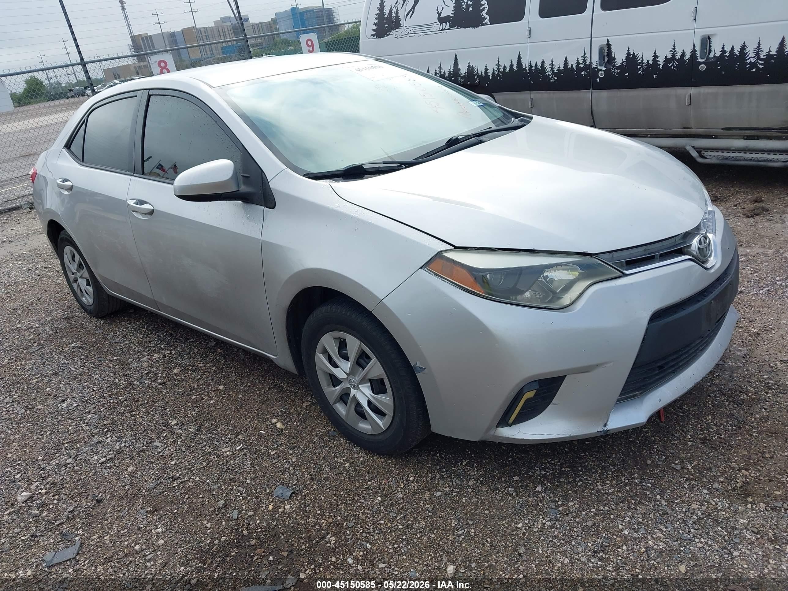 2014 Toyota Corolla S Plus, VIN 5YFBURHE7EP161346 — Rear end