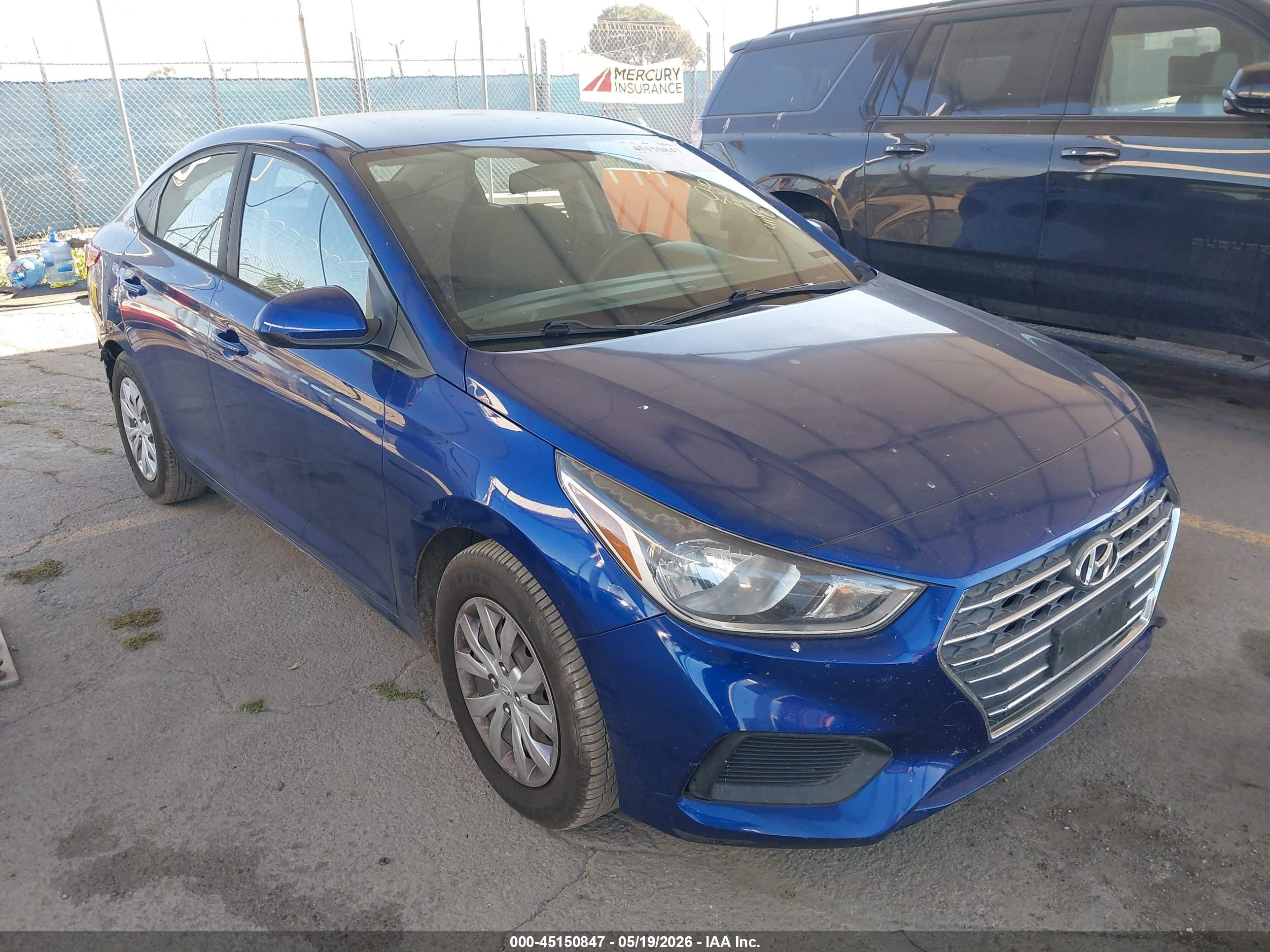 2019 Hyundai Accent SE, VIN 3KPC24A35KE064178 — Theft recovery
