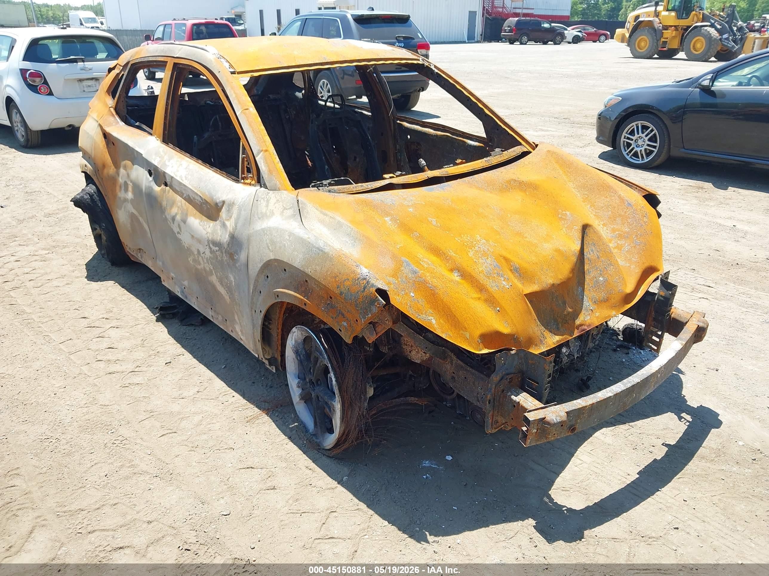 2022 Hyundai Kona SEL, VIN KM8K6CAB9NU905793 — Burn