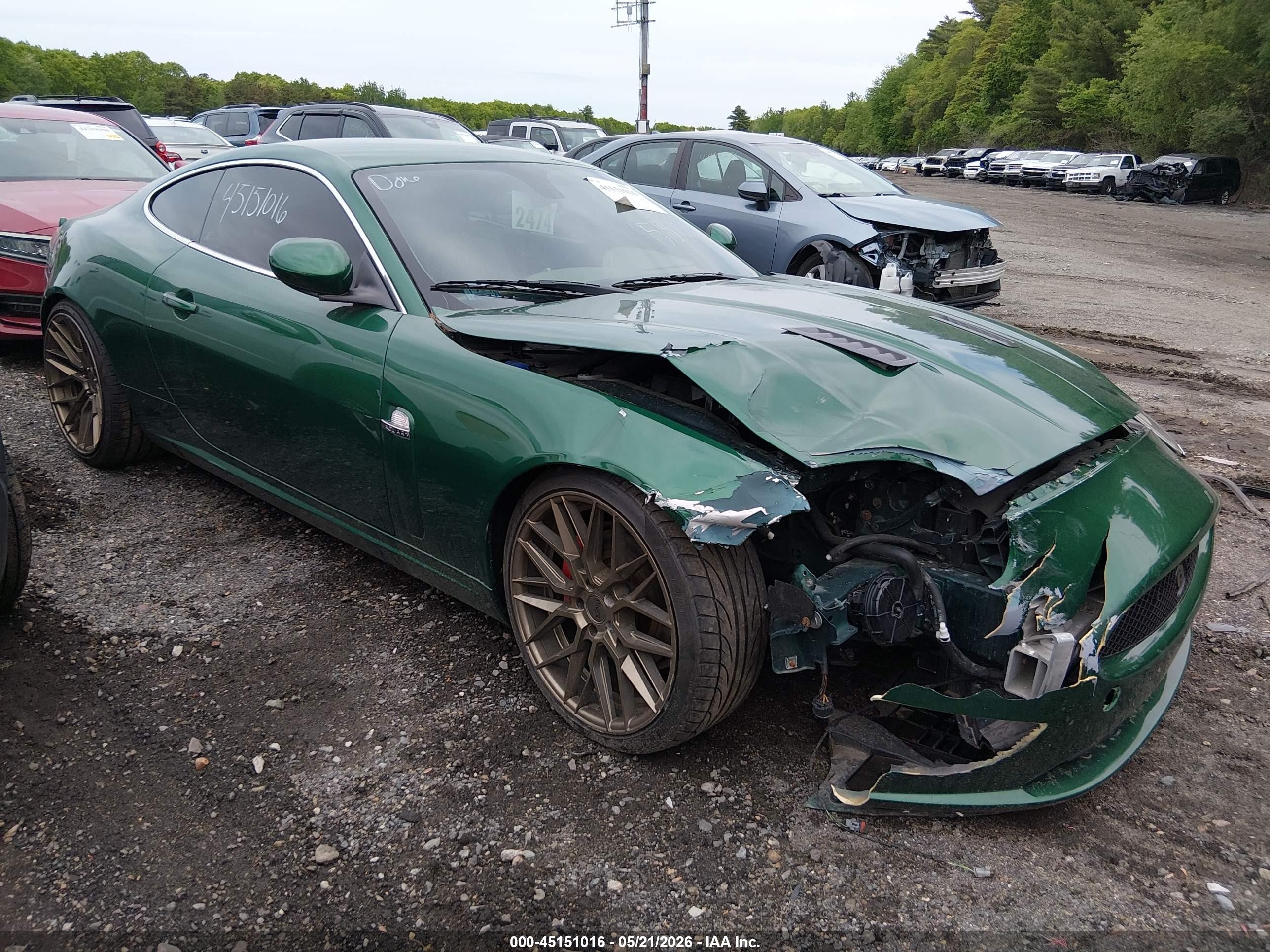 2007 Jaguar XK, VIN SAJWA43B775B10380 — Front end