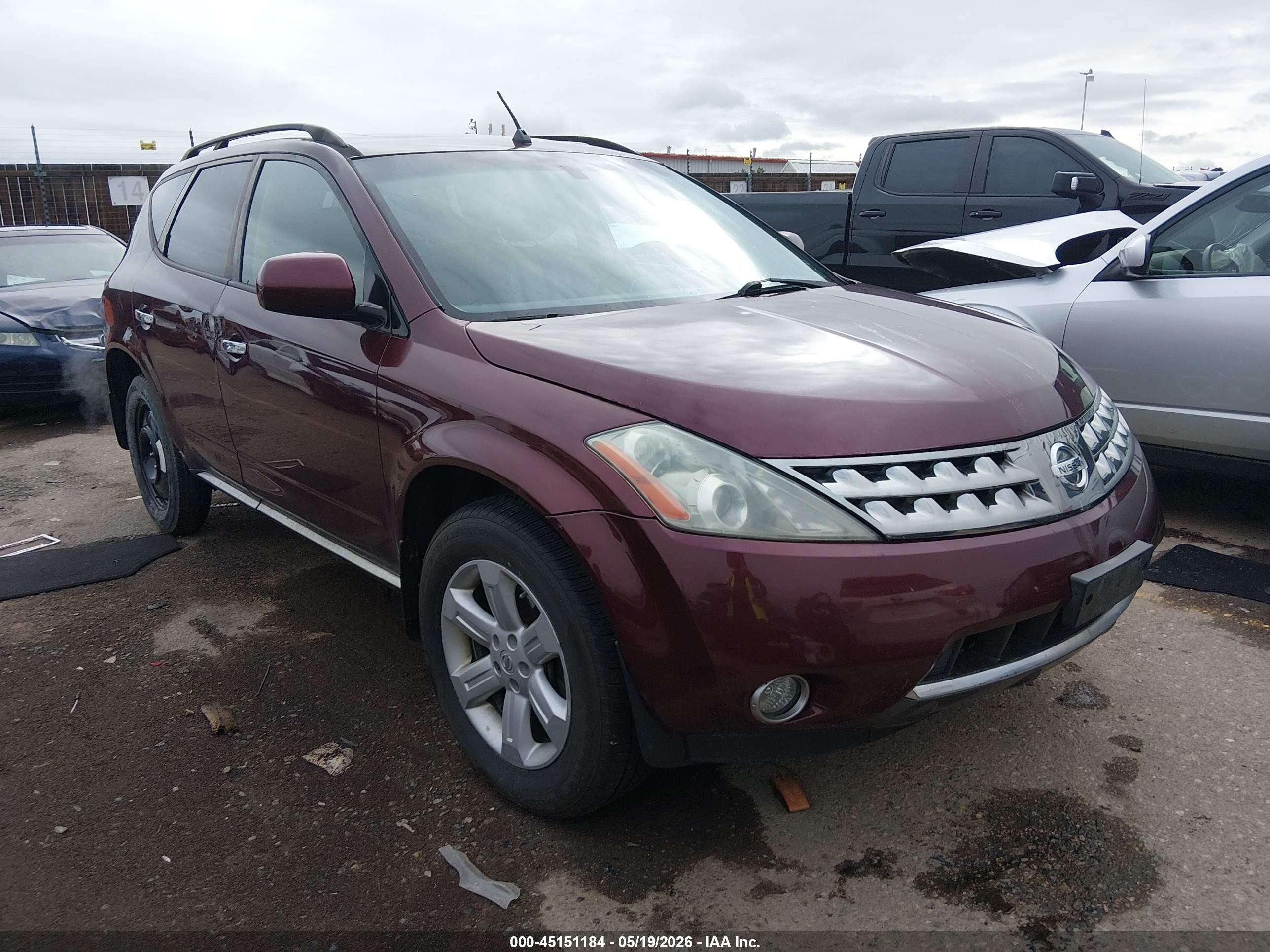 2007 Nissan Murano S, VIN JN8AZ08W57W662350 — All over