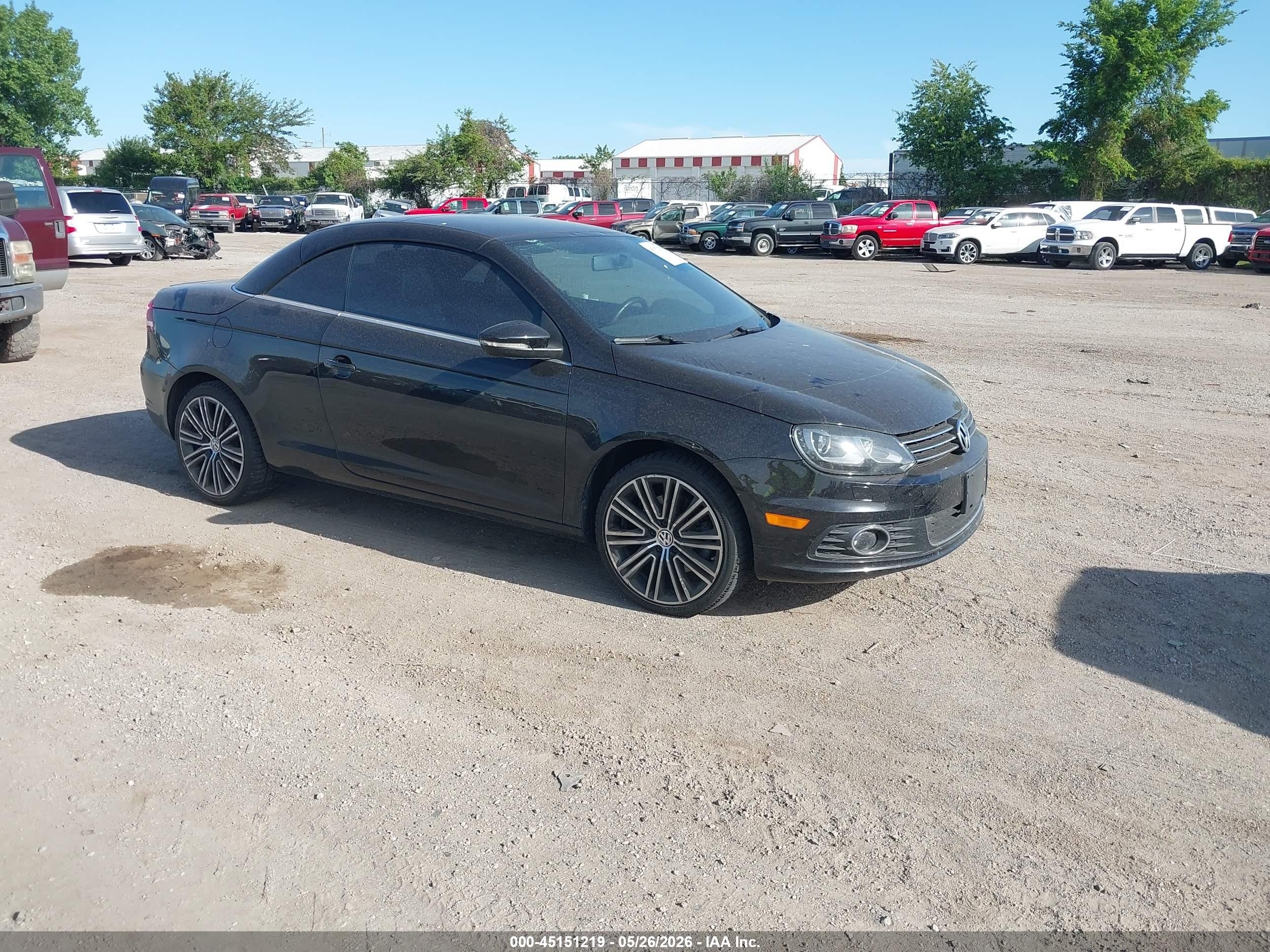 2014 Volkswagen Eos Komfort, VIN WVWBW8AH0EV007258 — Hail