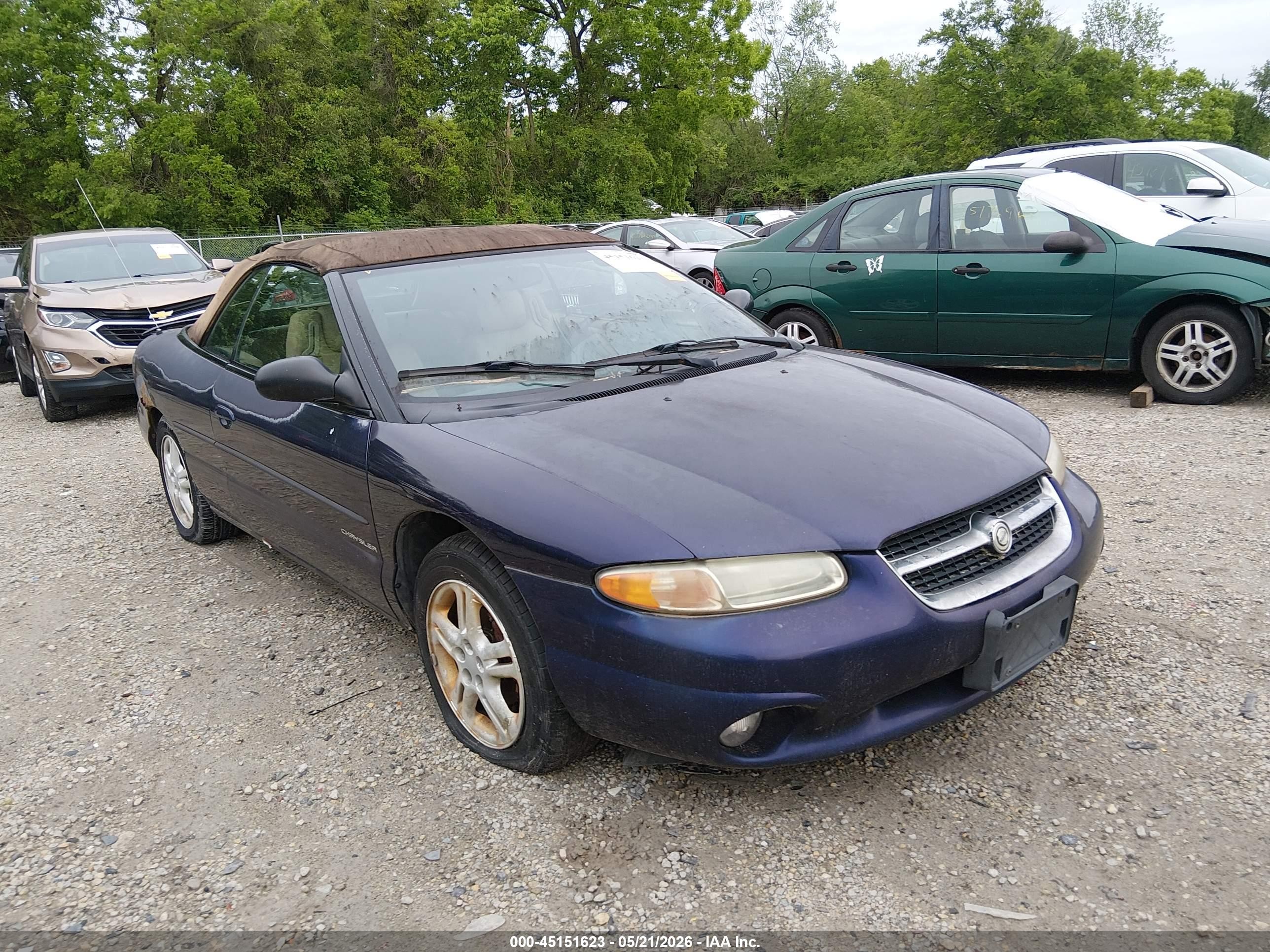 1997 Chrysler Sebring JXi, VIN 3C3EL55HXVT523047 — Обычный износ