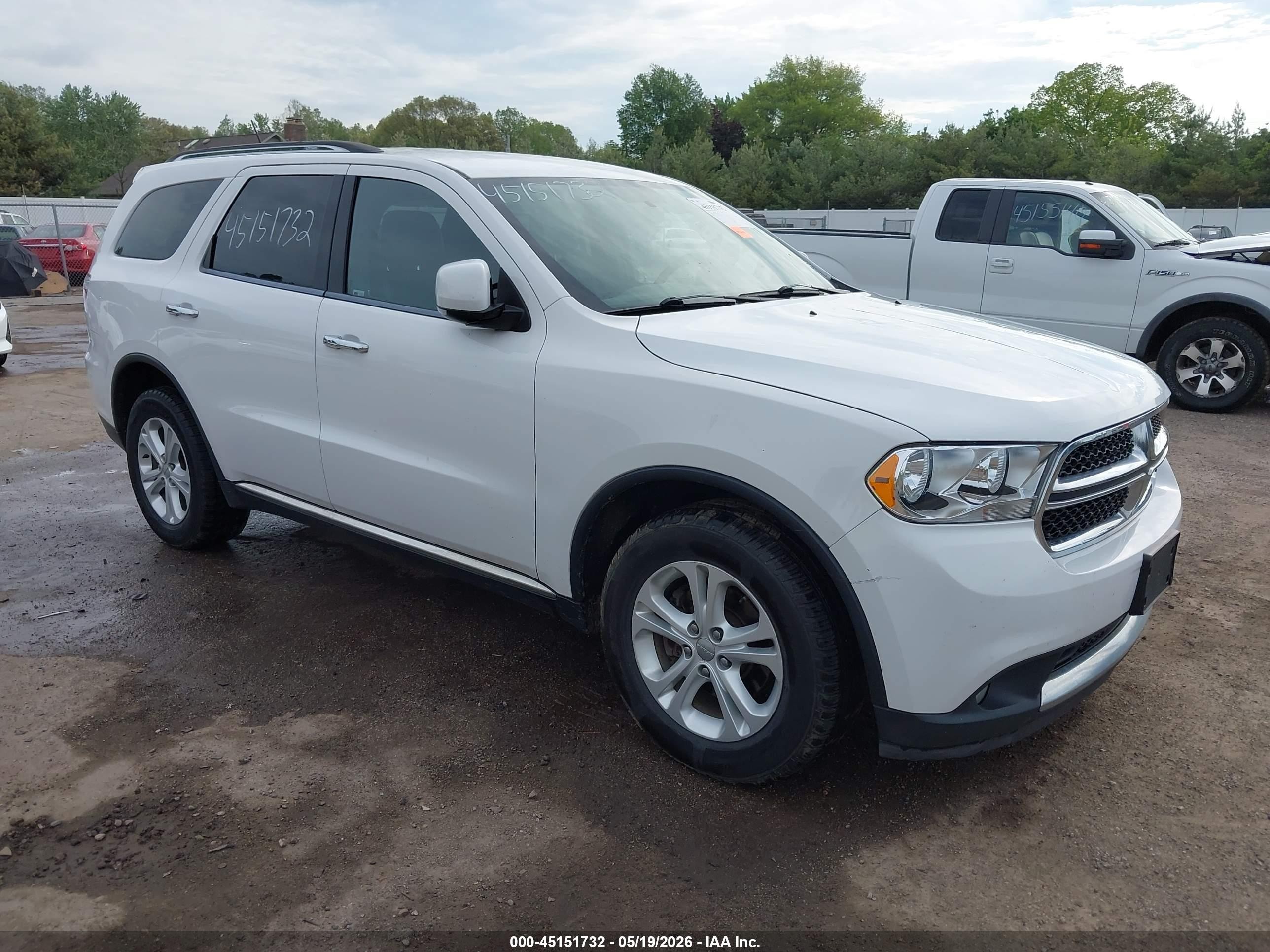 2013 Dodge Durango Crew, VIN 1C4RDJDG7DC664597 — Hail