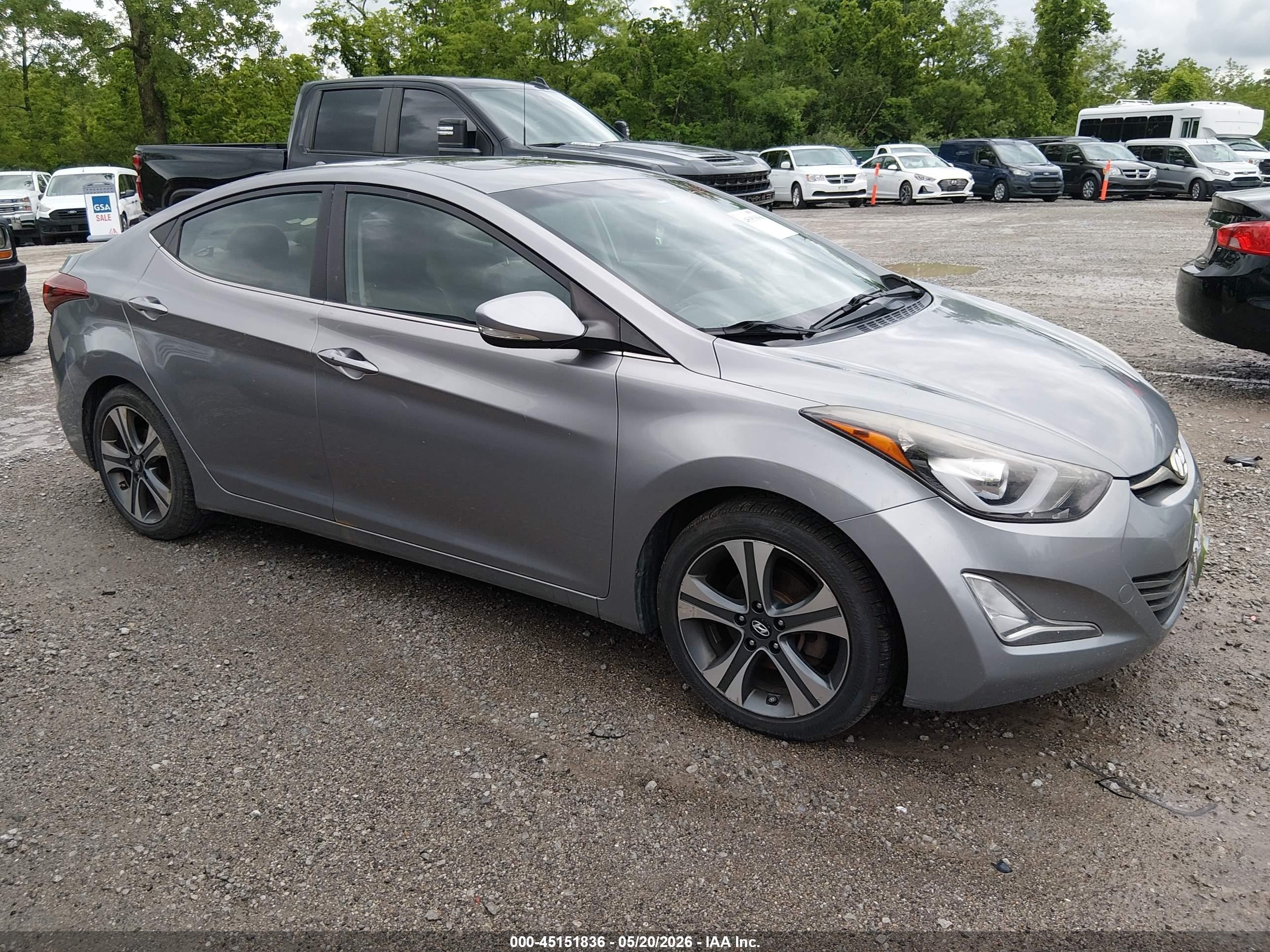 2015 Hyundai Elantra Sport, VIN KMHDH4AH0FU227191 — Normal wear