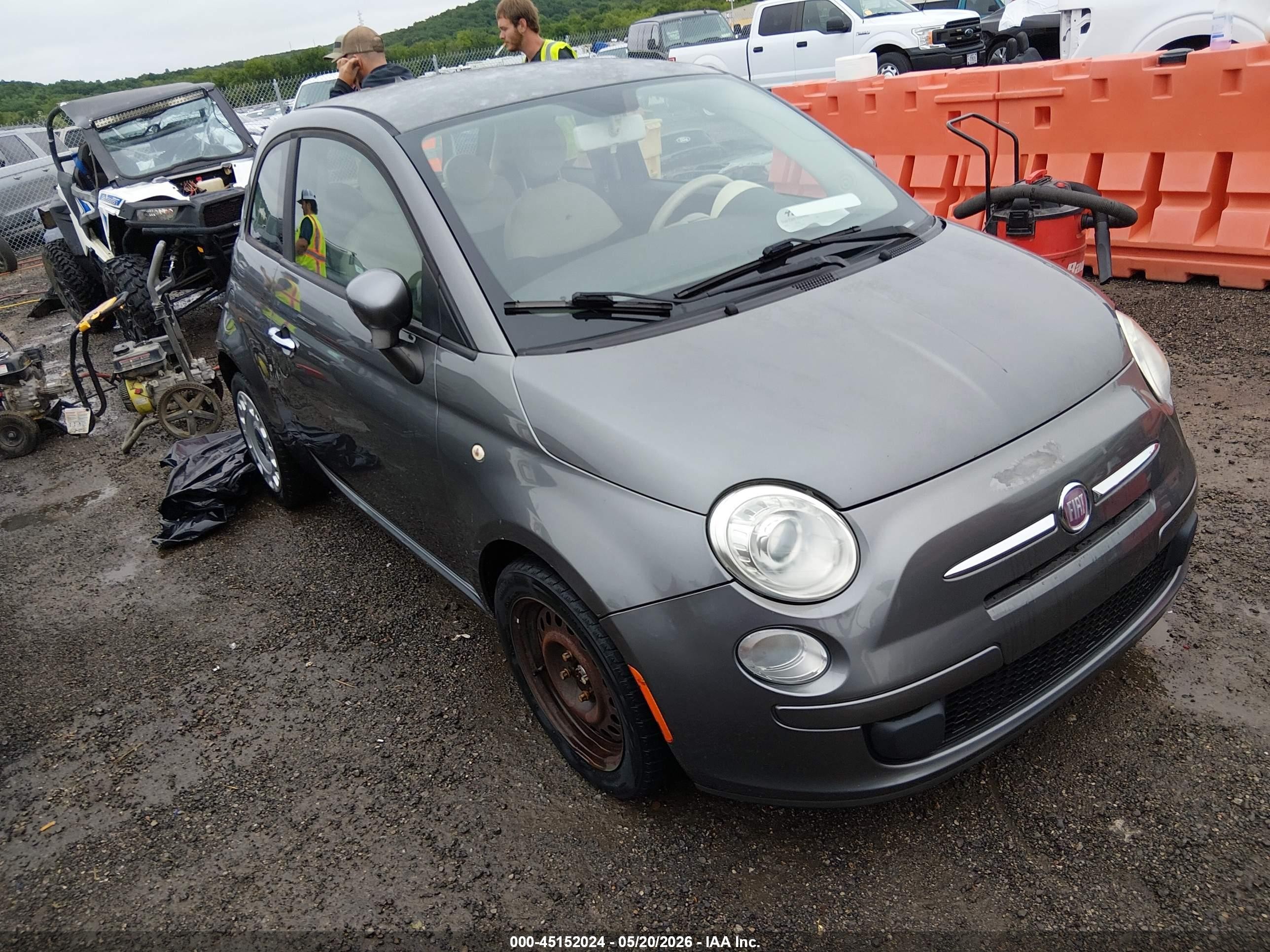 2012 FIAT 500 Pop, VIN 3C3CFFAR8CT383581 — Hail