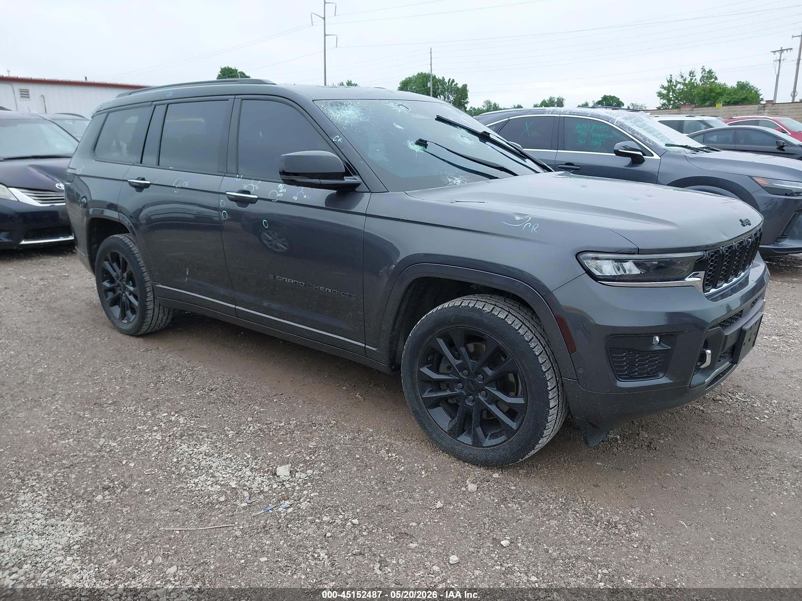 2021 Jeep Grand Cherokee Overland, VIN 1C4RJKDGXM8179517 — Hail