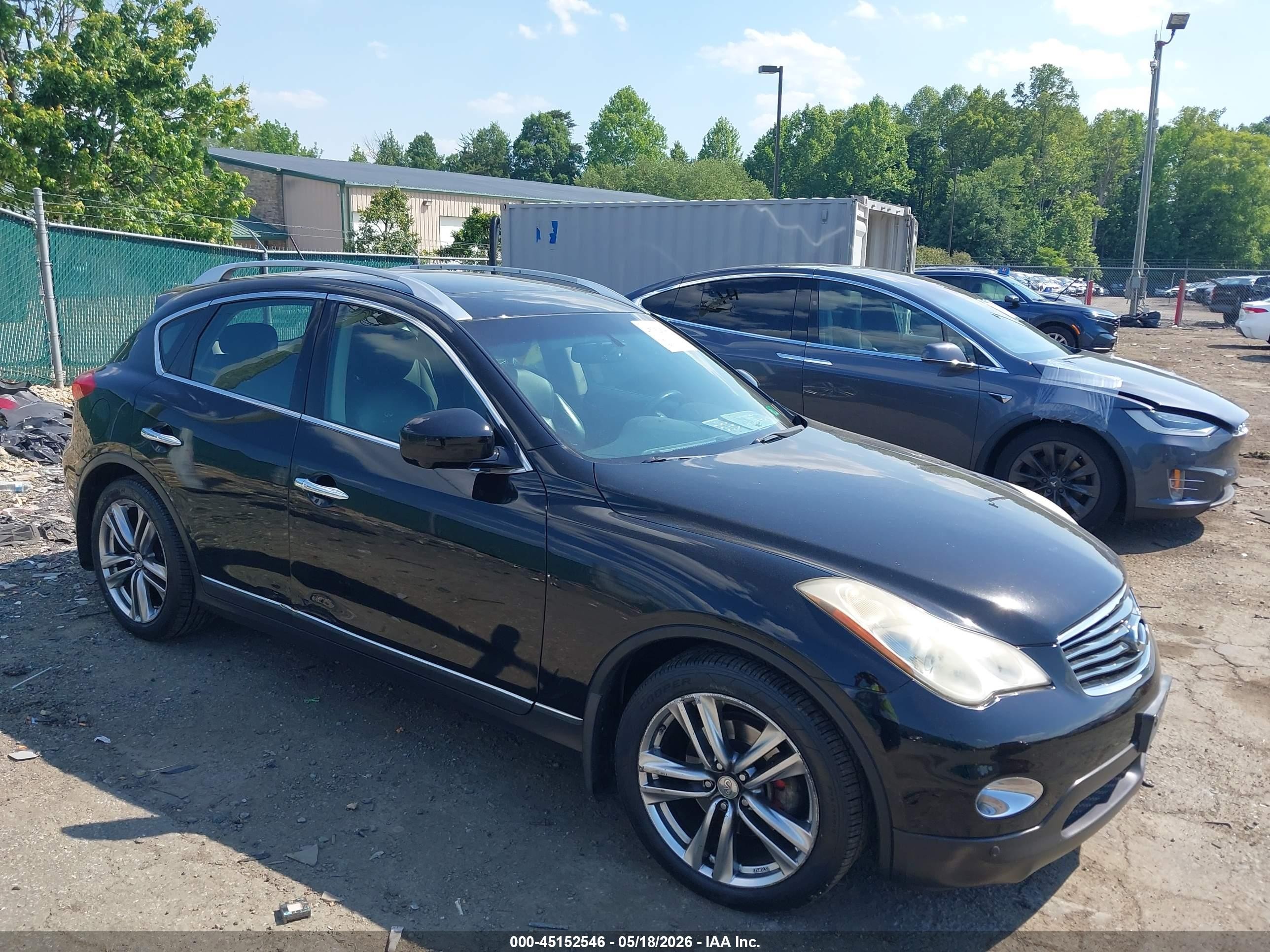 2011 Infiniti EX Journey, VIN JN1AJ0HR4BM855187 — Rear end