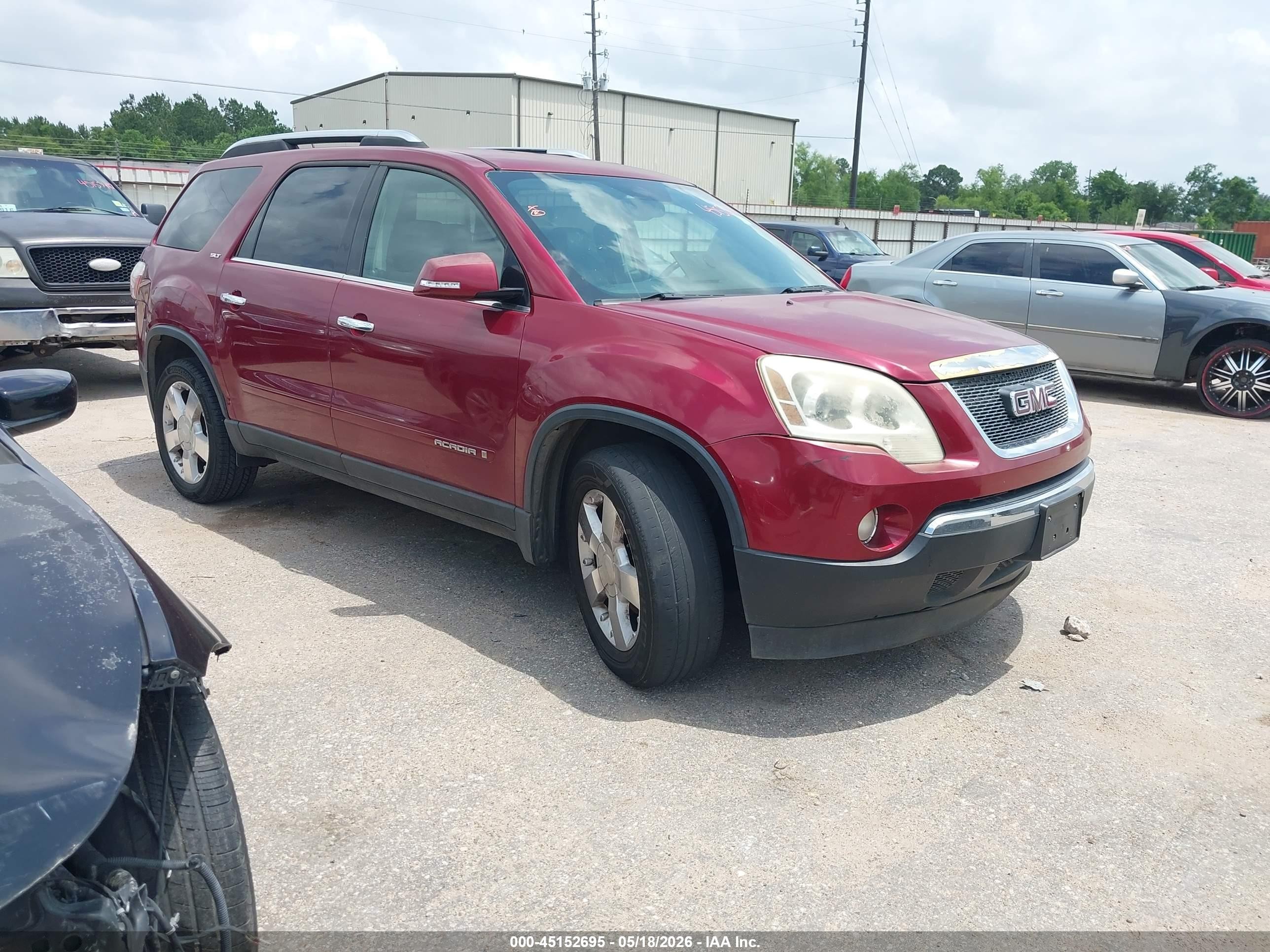 2007 GMC Acadia SLT, VIN 1GKER23767J155404 — Перед