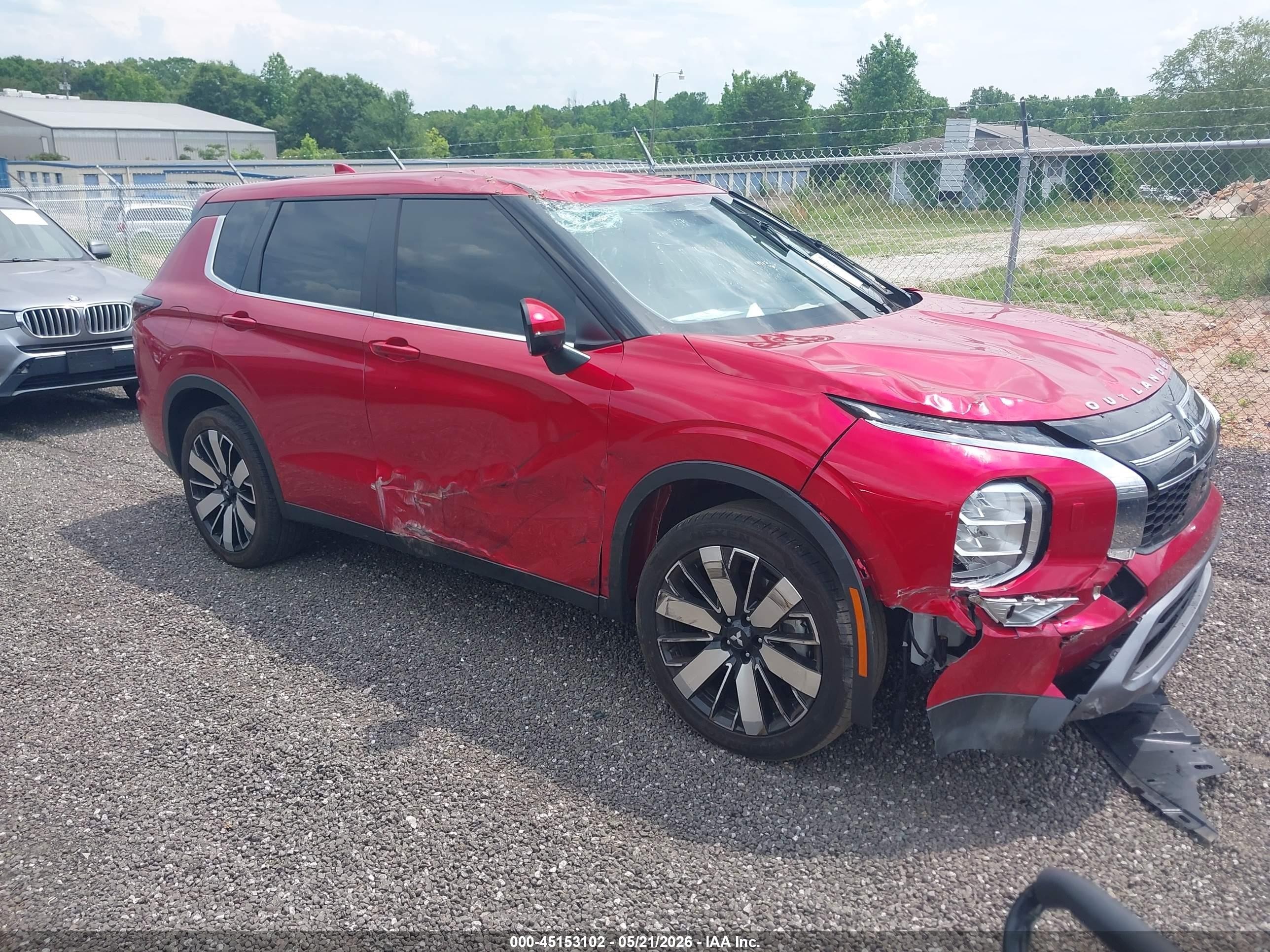 2025 Mitsubishi Outlander SE, VIN JA4J4VA8XSZ016502 — Опрокидывание