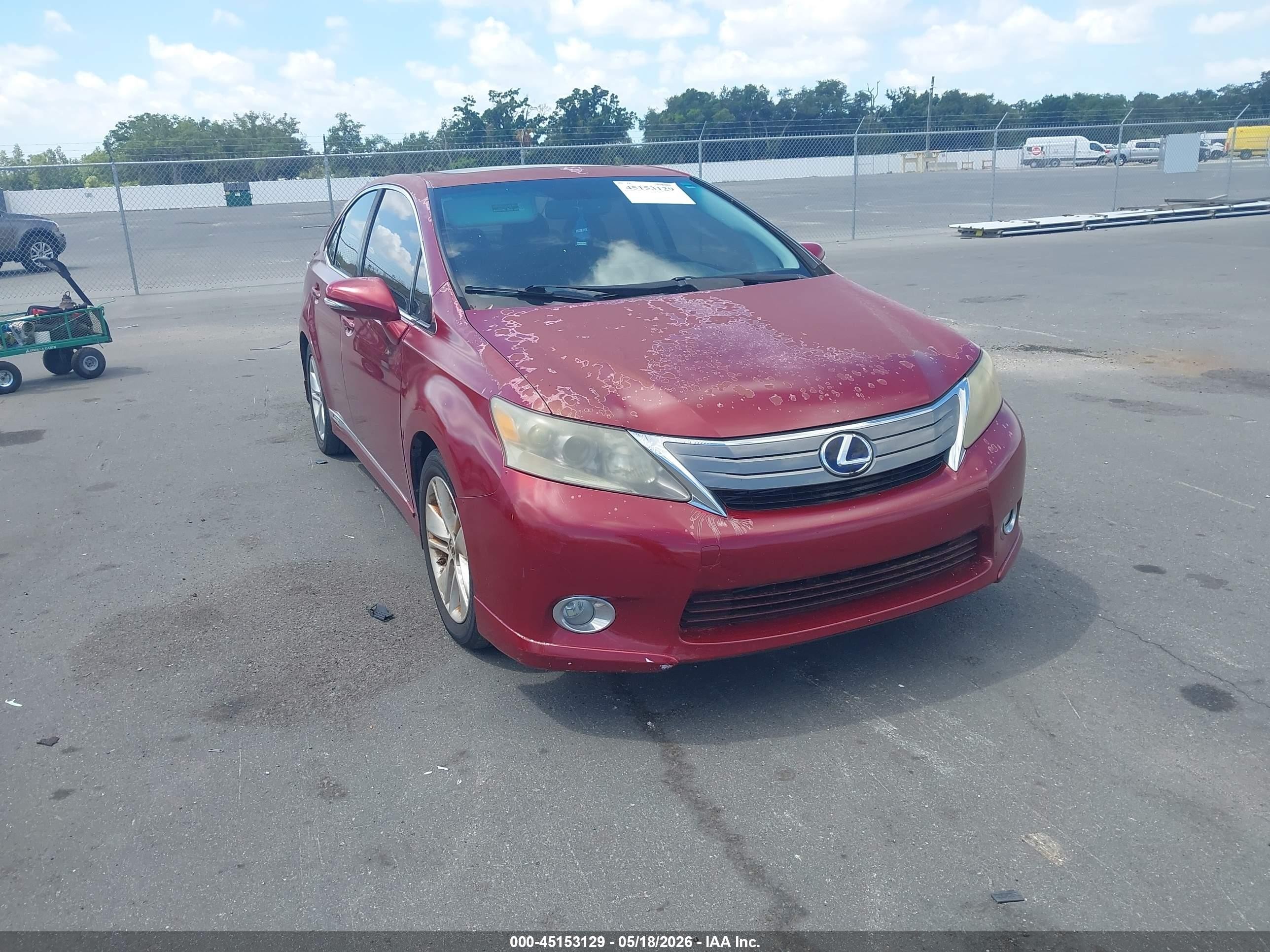 2010 Lexus HS 250h Premium, VIN JTHBB1BA1A2032278 — Normal wear