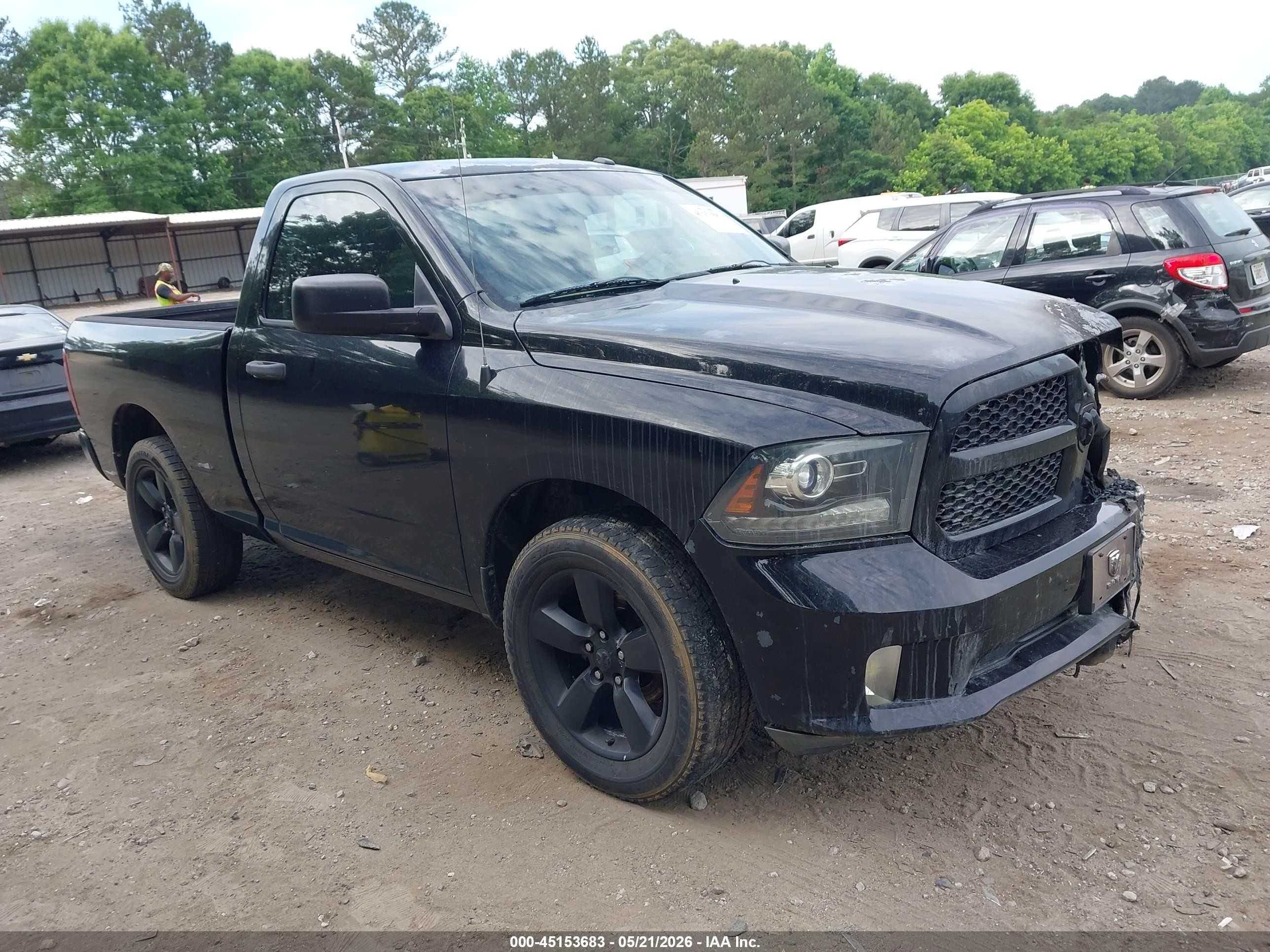 2014 Ram 1500 Express, VIN 3C6JR6AT1EG282651 — Engine fire