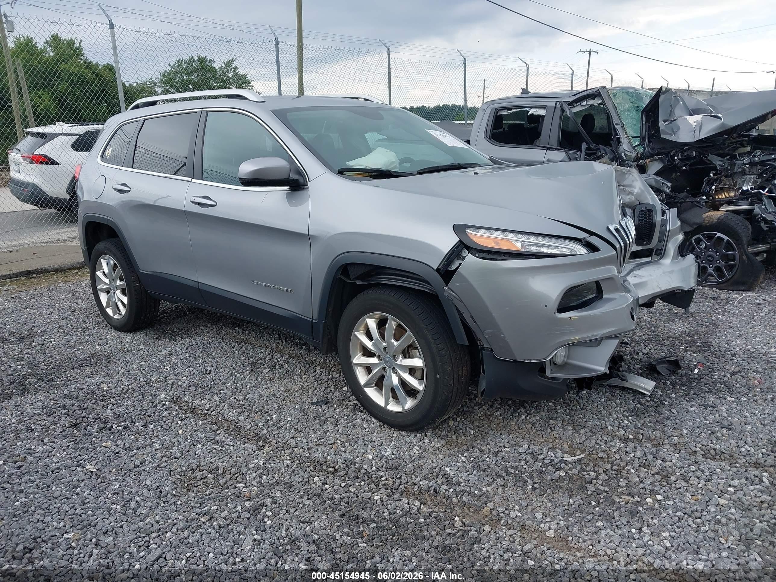 2014 Jeep Cherokee Limited, VIN 1C4PJMDS2EW309861 — Перед