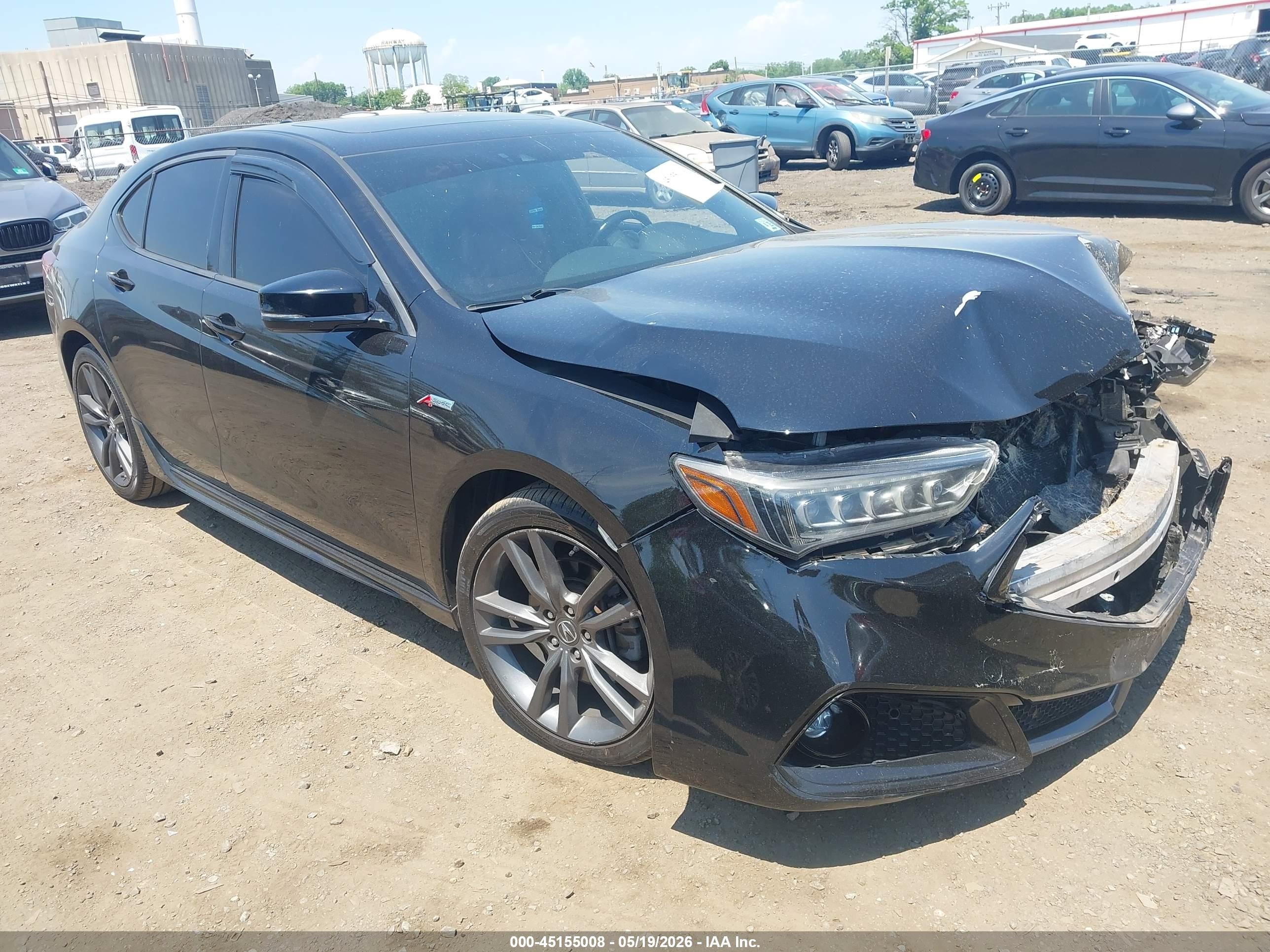 2018 Acura TLX w/A-SPEC Pkg, VIN 19UUB3F65JA002171 — Front end