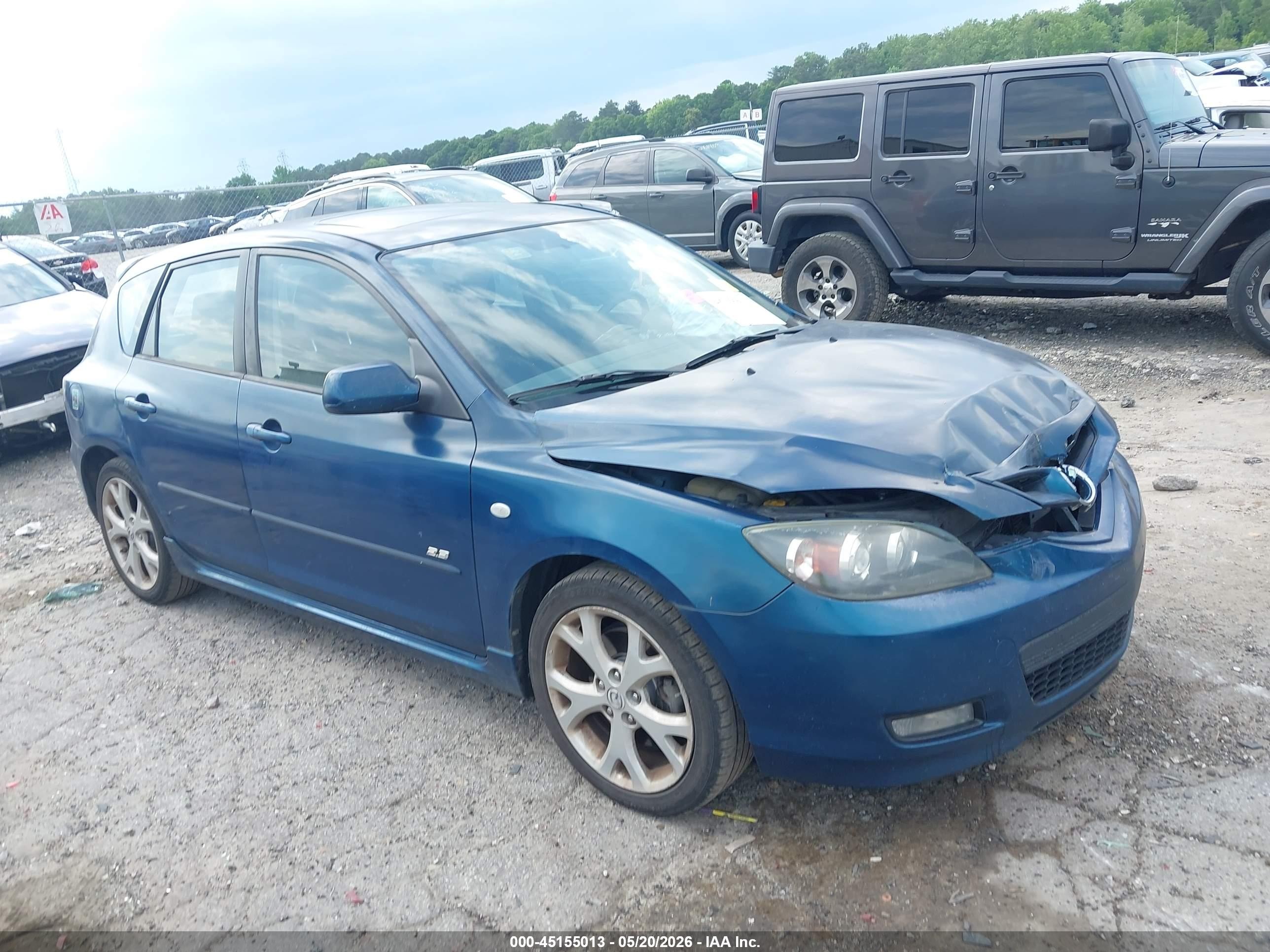 2007 Mazda 3 S Grand Touring, VIN JM1BK343471749493 — Front end