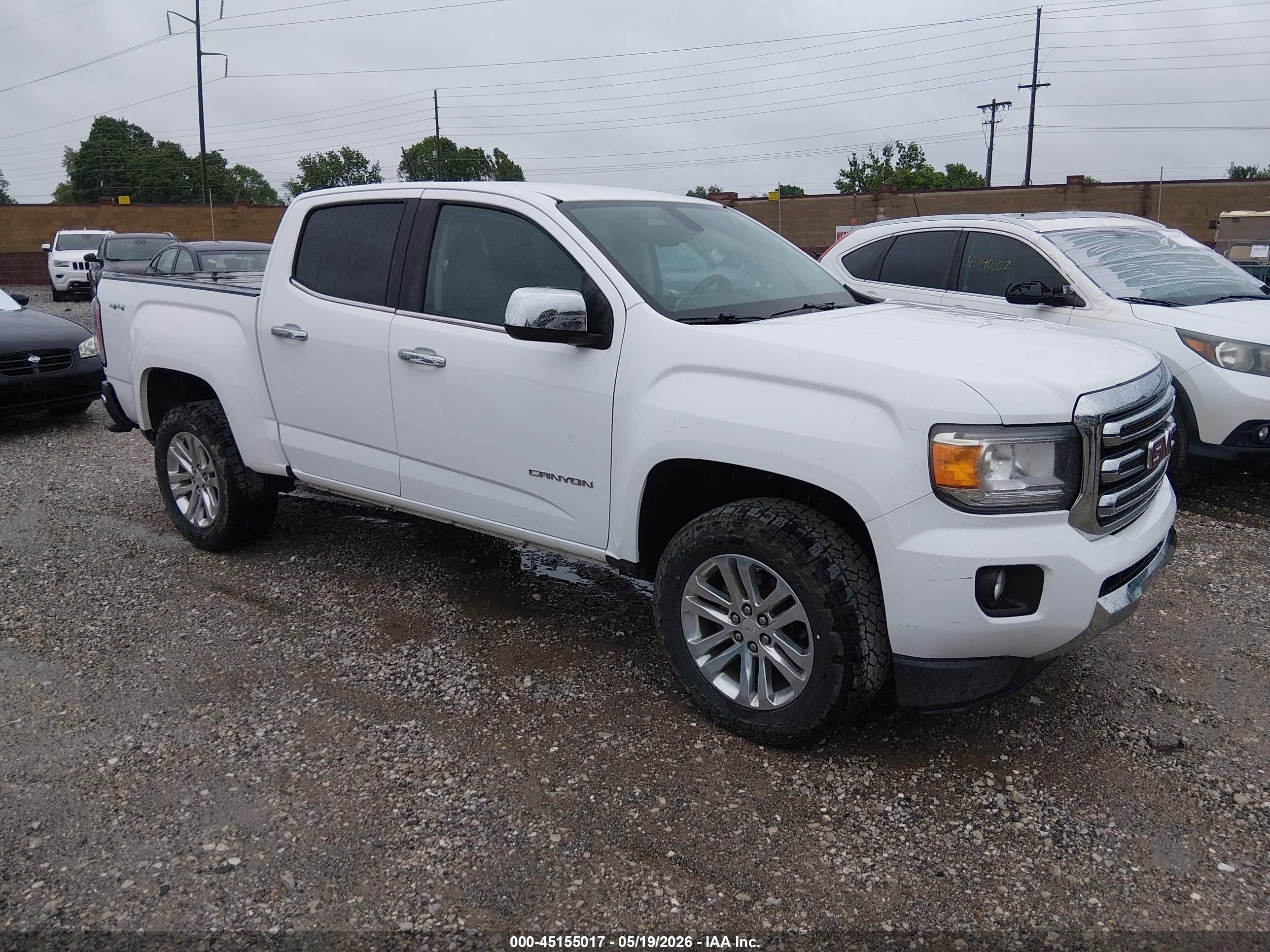 2017 GMC Canyon 4WD SLT, VIN 1GTG6DENXH1179033 — Hail