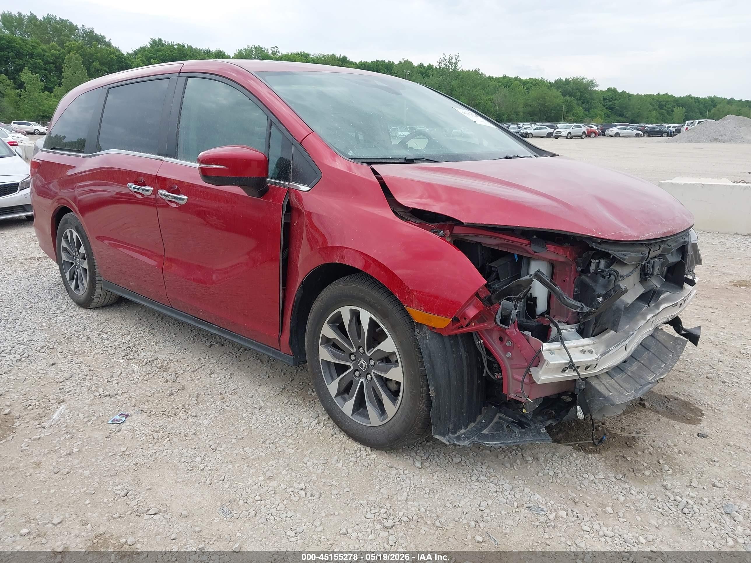 2023 Honda Odyssey EX-L, VIN 5FNRL6H60PB019850 — Front end