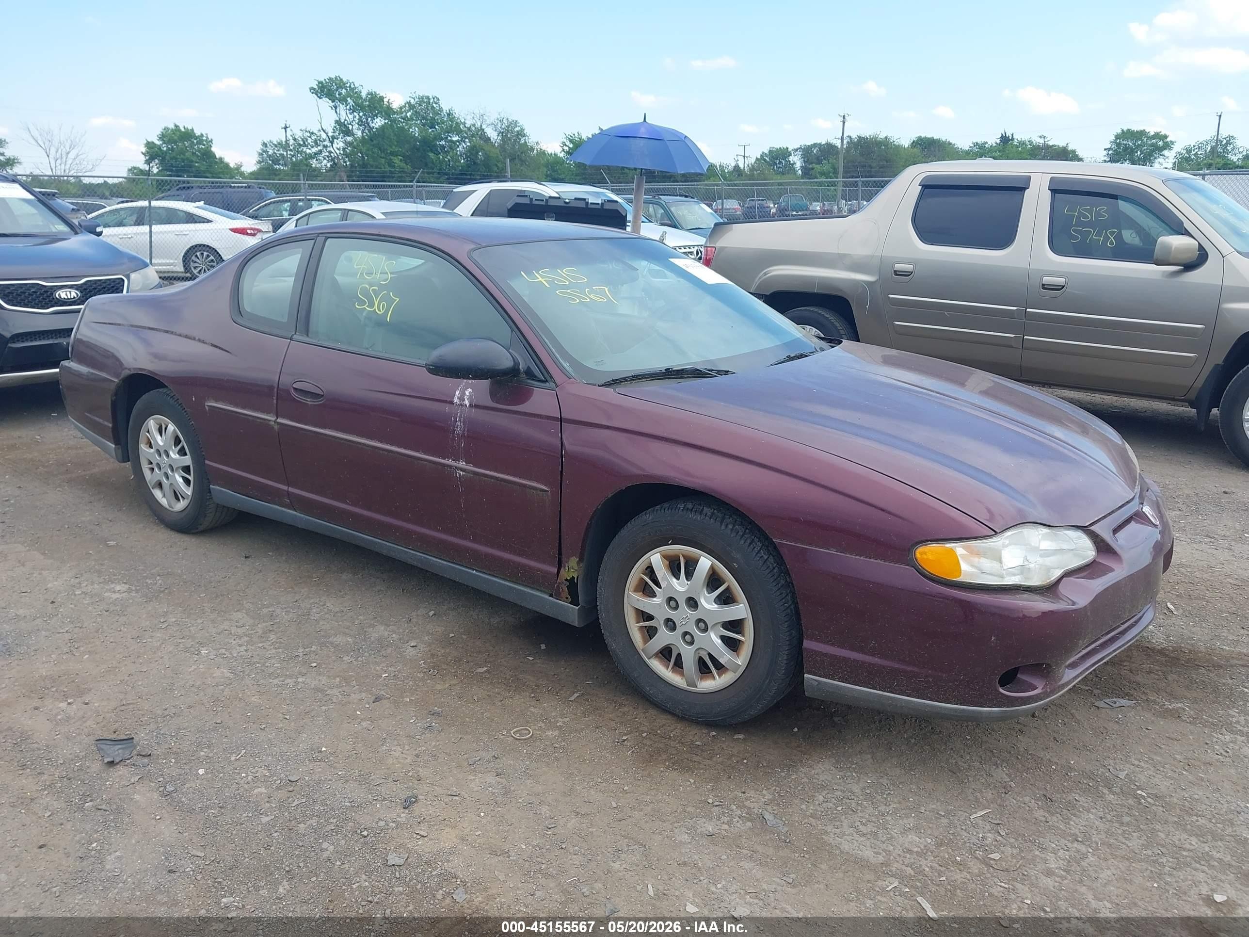 2003 Chevrolet Monte Carlo LS, VIN 2G1WW12E539363680 — Mechanical