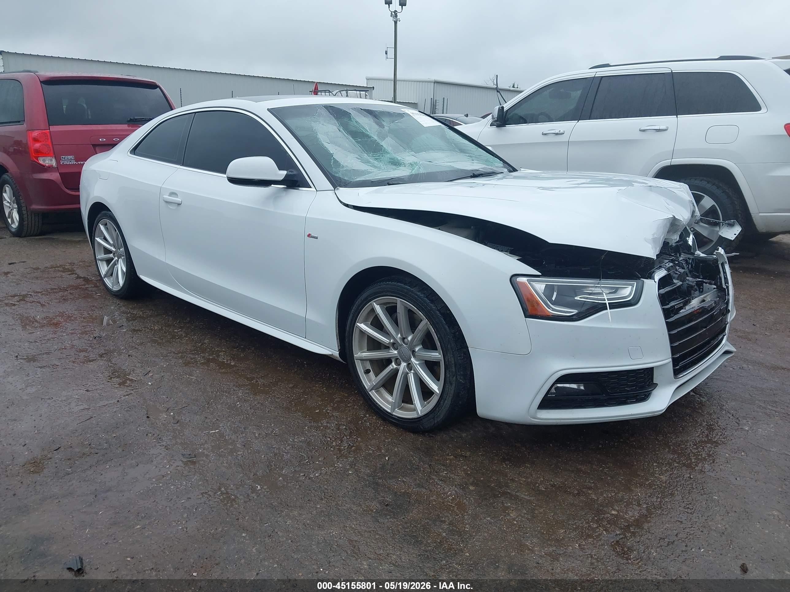 2016 Audi A5 Premium Plus, VIN WAUM2AFR0GA012223 — Front end