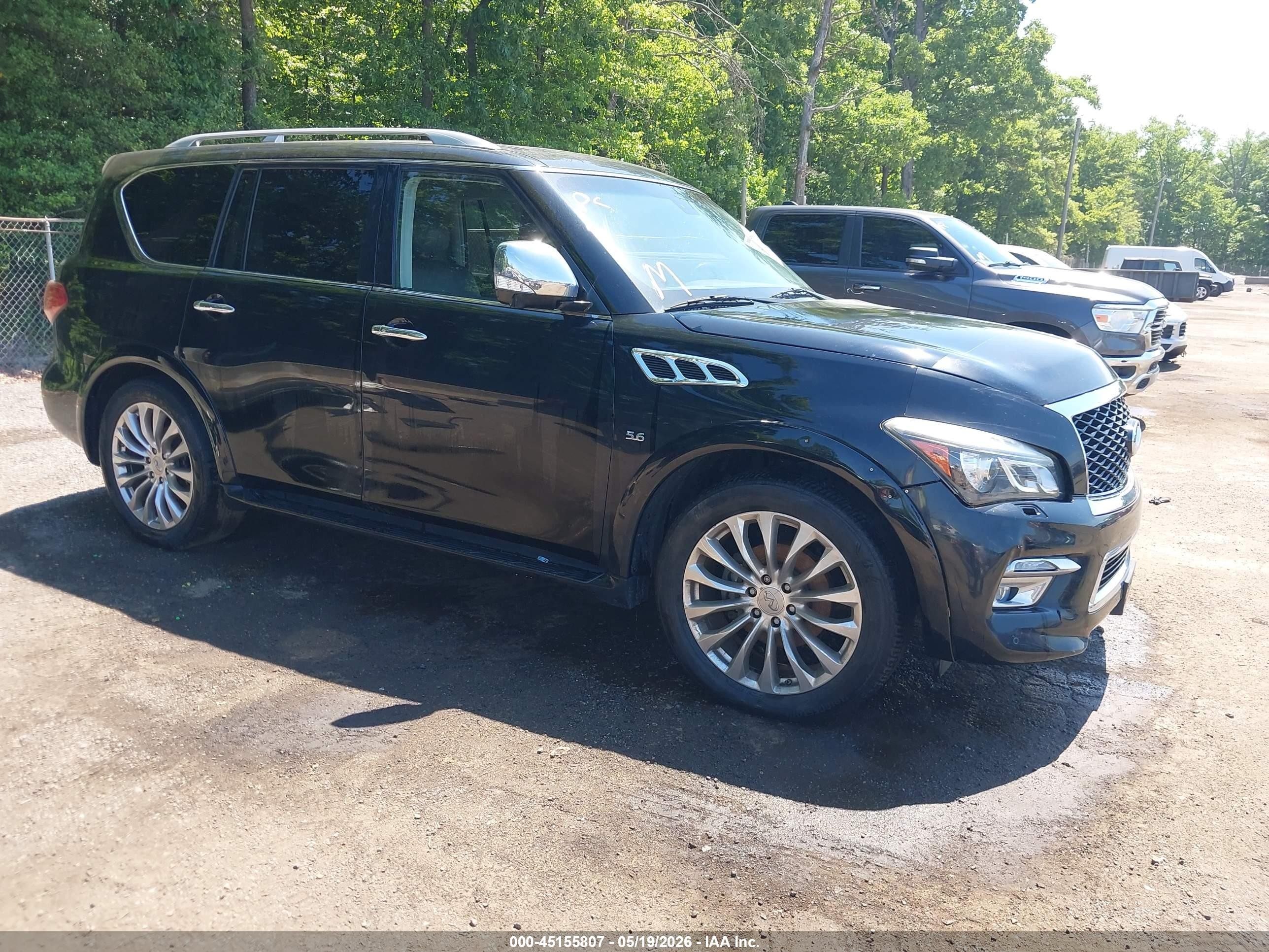 2015 Infiniti QX80, VIN JN8AZ2NE0F9085845 — Front end