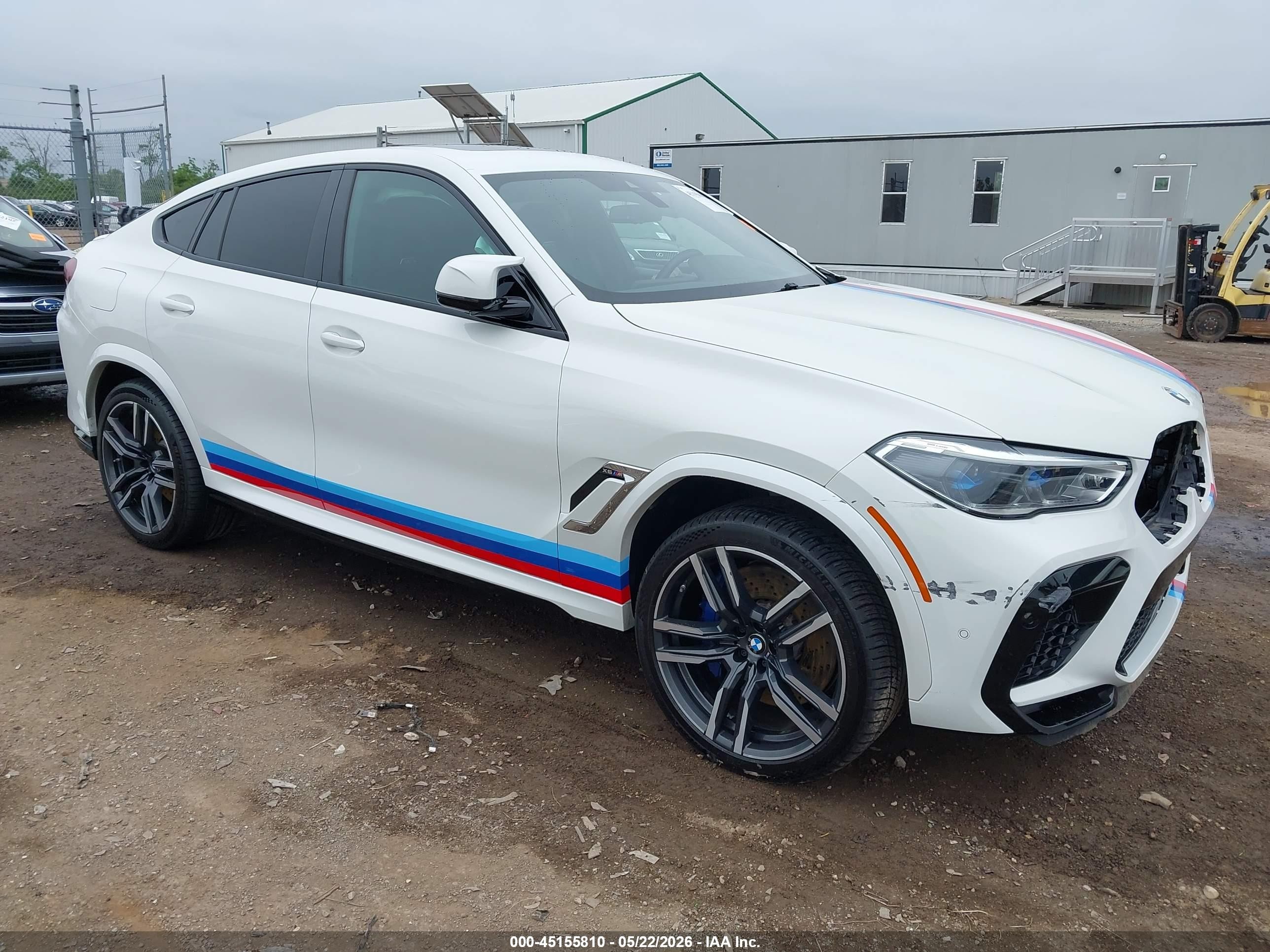 2022 BMW X6 M, VIN 5YMCY0C01N9J04153 — Front end