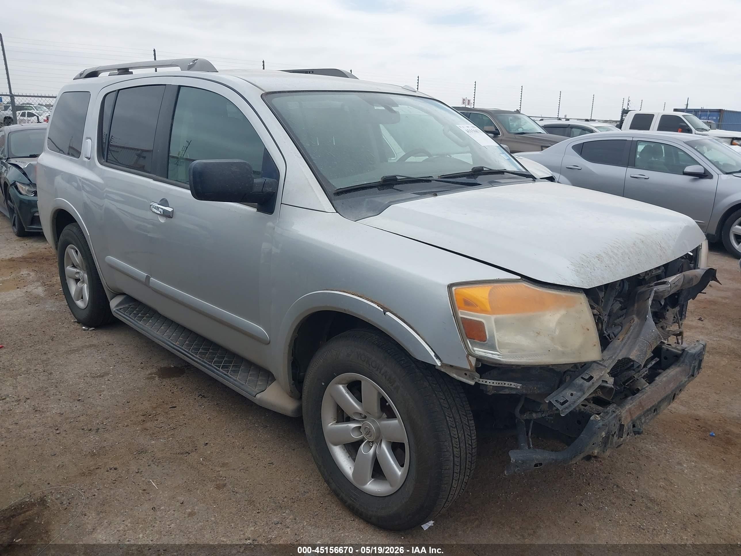2015 Nissan Armada SV, VIN 5N1AA0ND9FN607180 — Front end